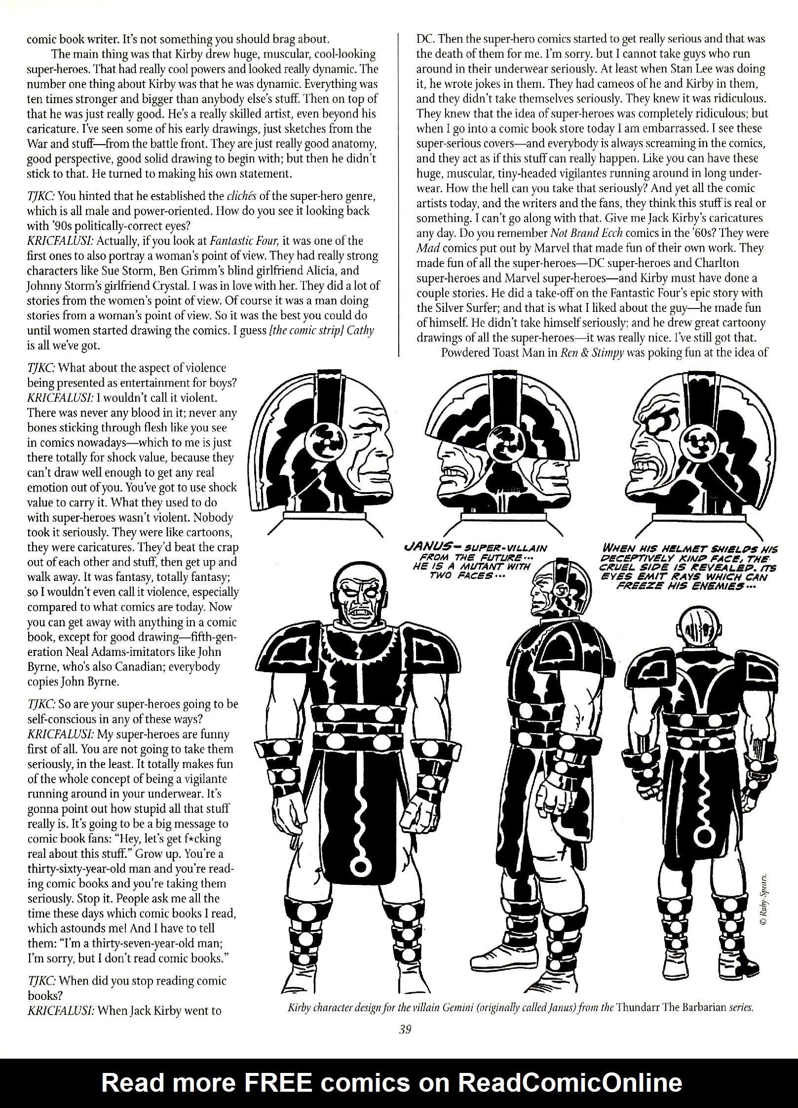 Read online The Jack Kirby Collector comic -  Issue #28 - 38