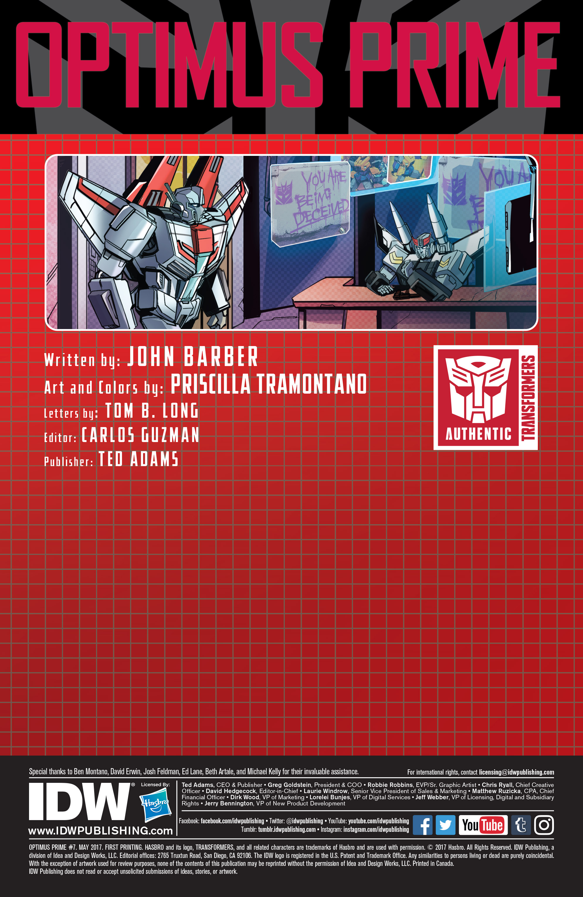 Read online Optimus Prime comic -  Issue #7 - 2