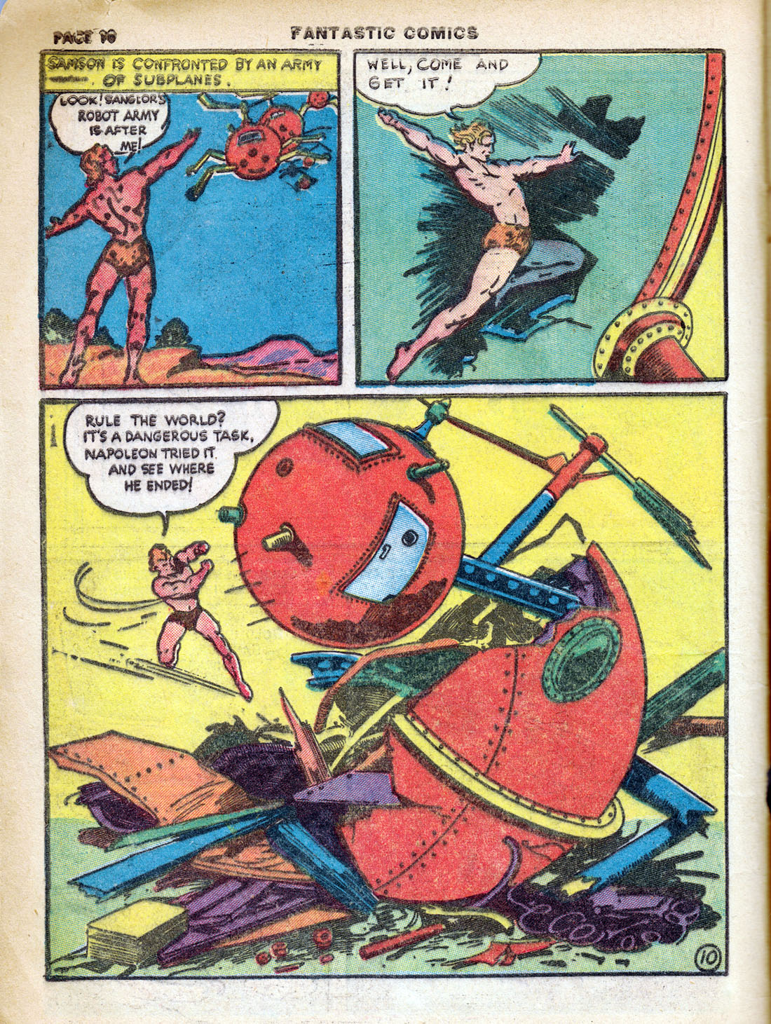 Read online Fantastic Comics comic -  Issue #7 - 12