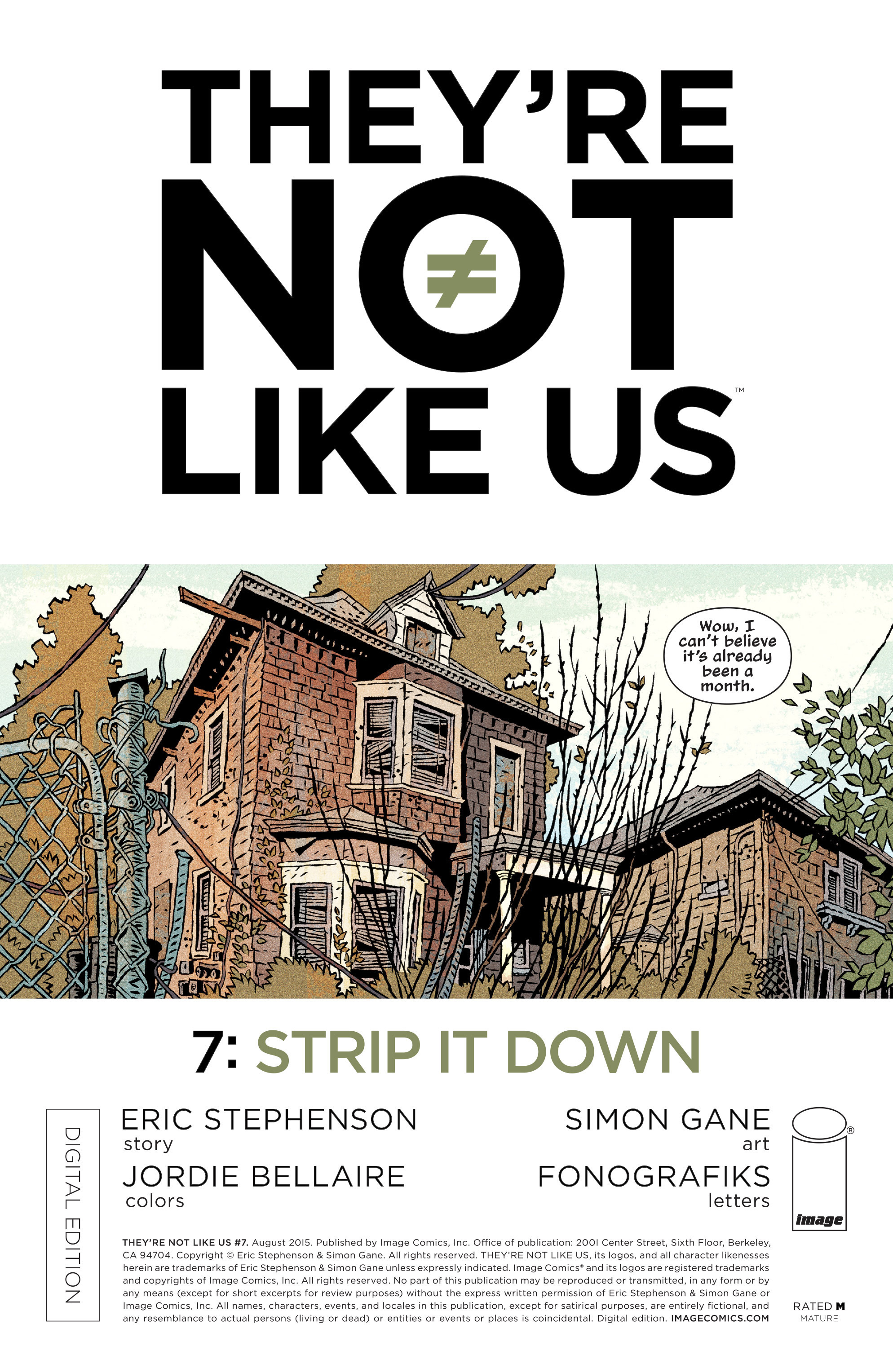 Read online They're Not Like Us comic -  Issue #7 - 1