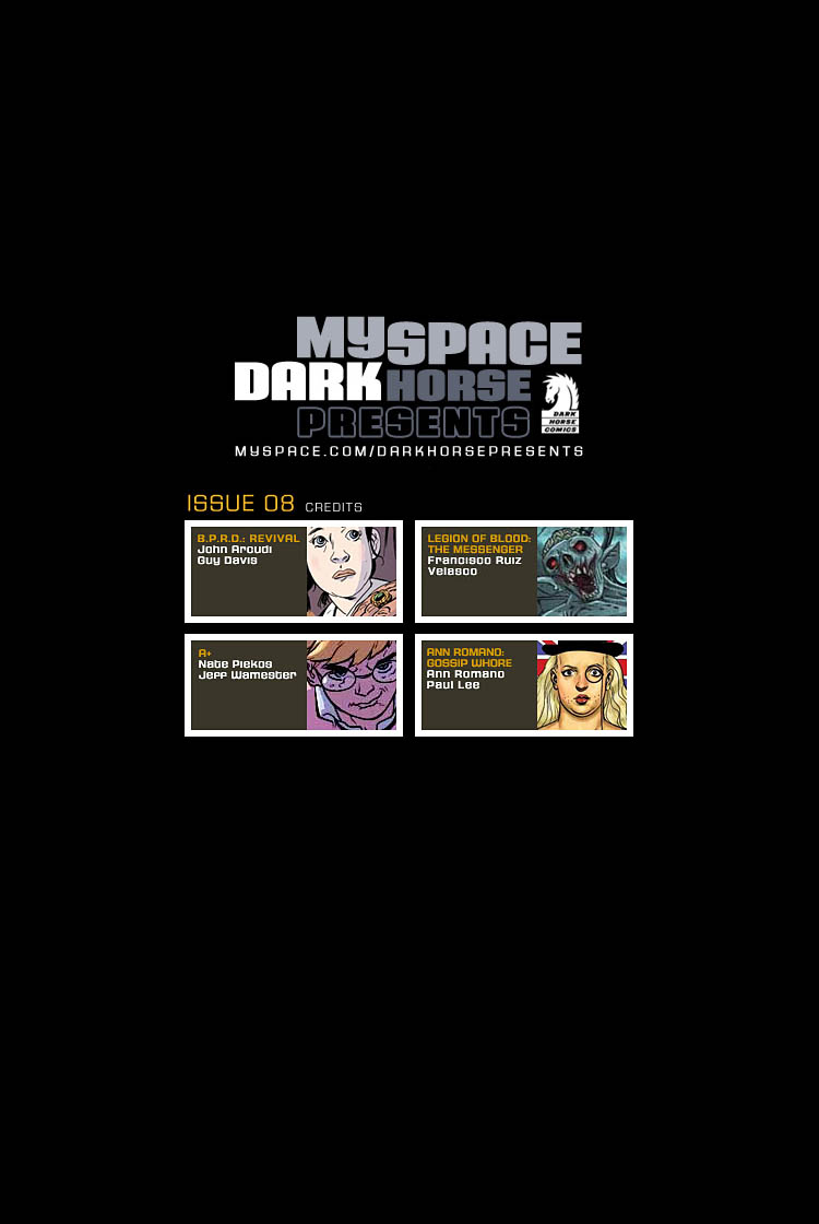 Read online MySpace Dark Horse Presents comic -  Issue #8 - 2