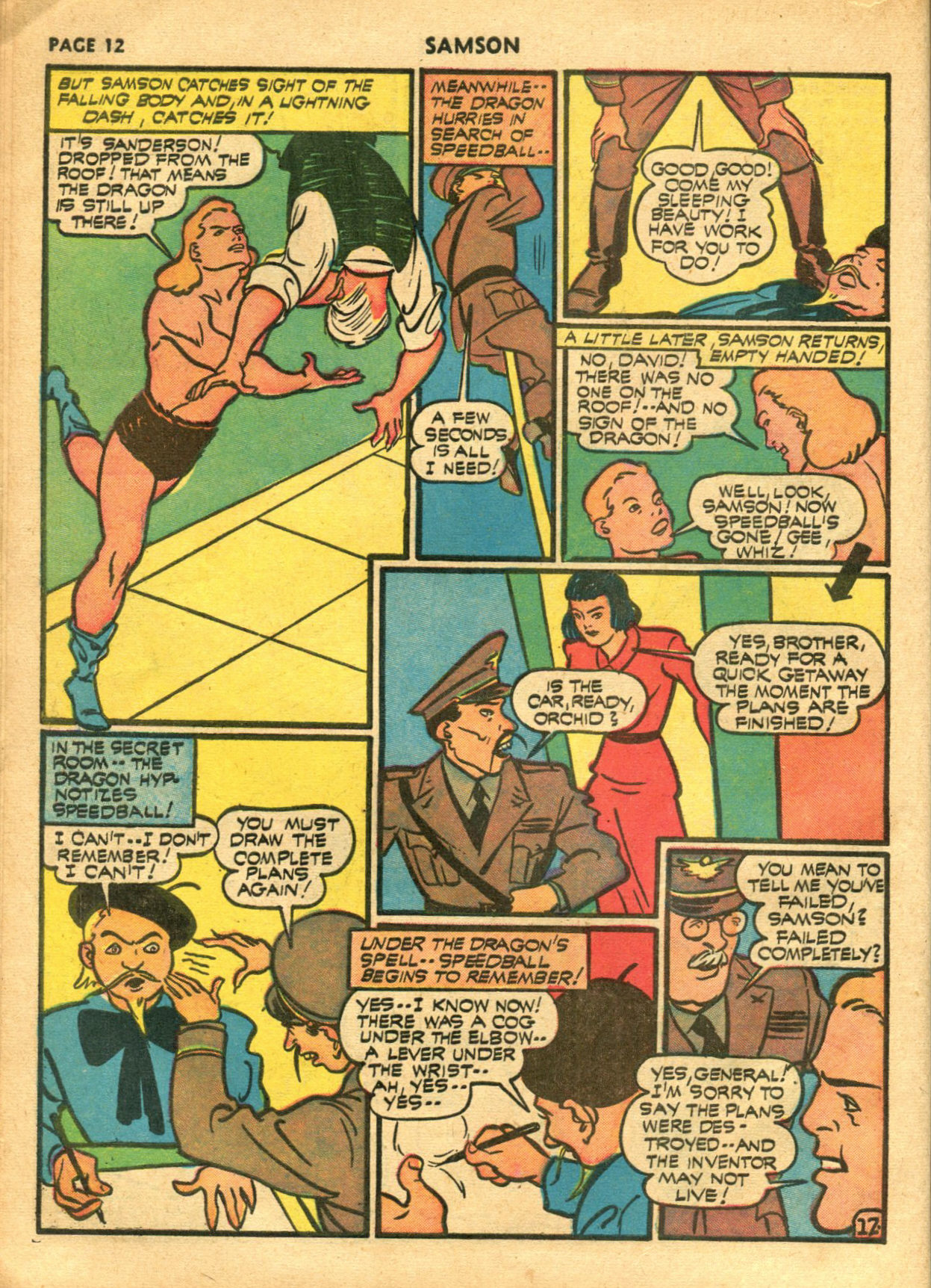 Read online Samson (1940) comic -  Issue #6 - 14
