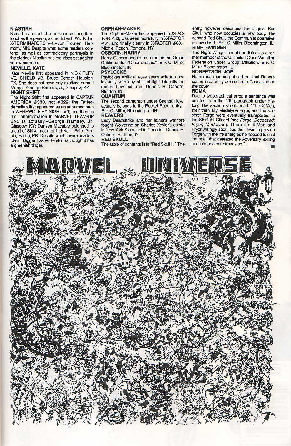 Read online The Official Handbook of the Marvel Universe: Update '89 comic -  Issue #8 - 3