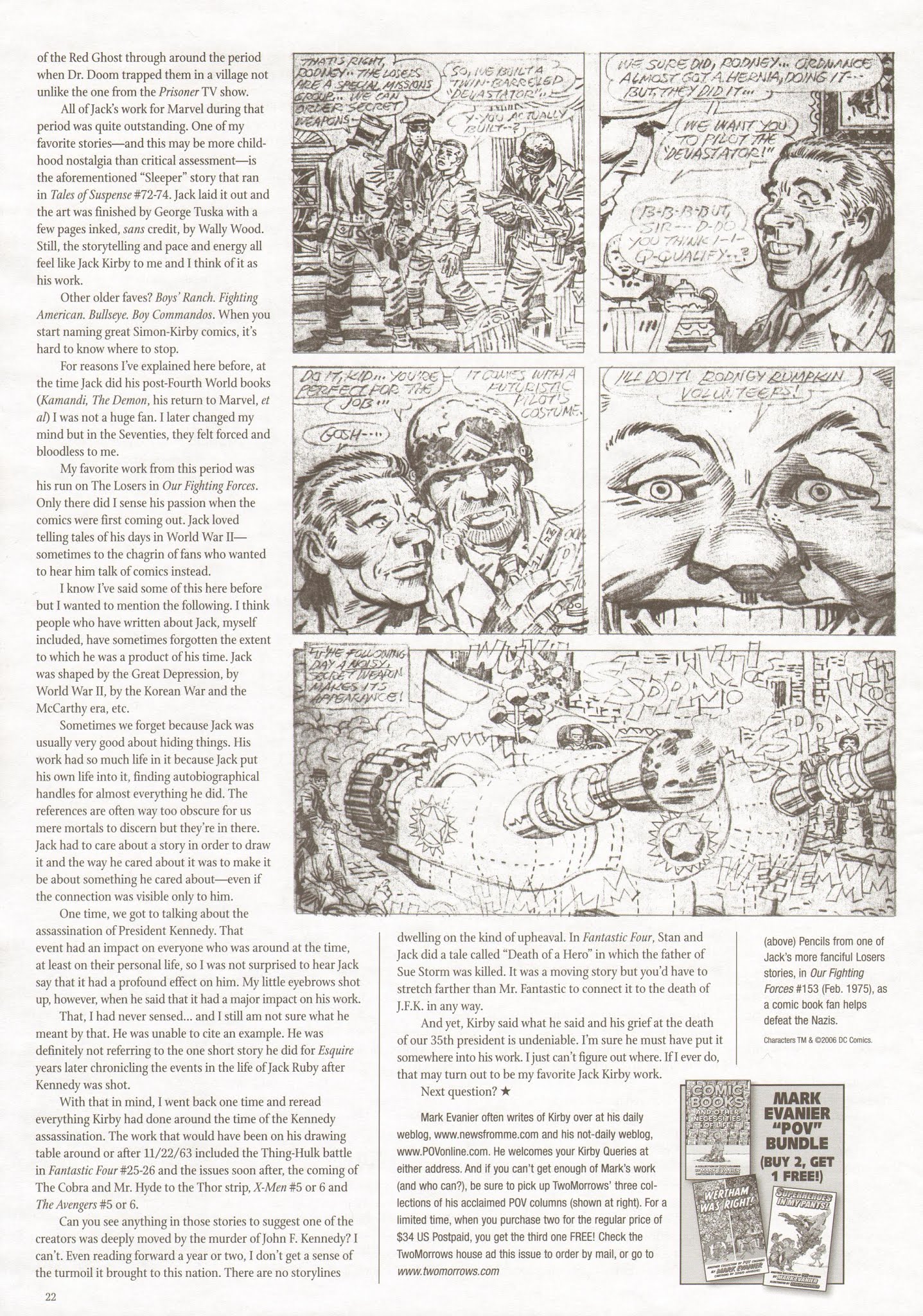 Read online The Jack Kirby Collector comic -  Issue #46 - 22