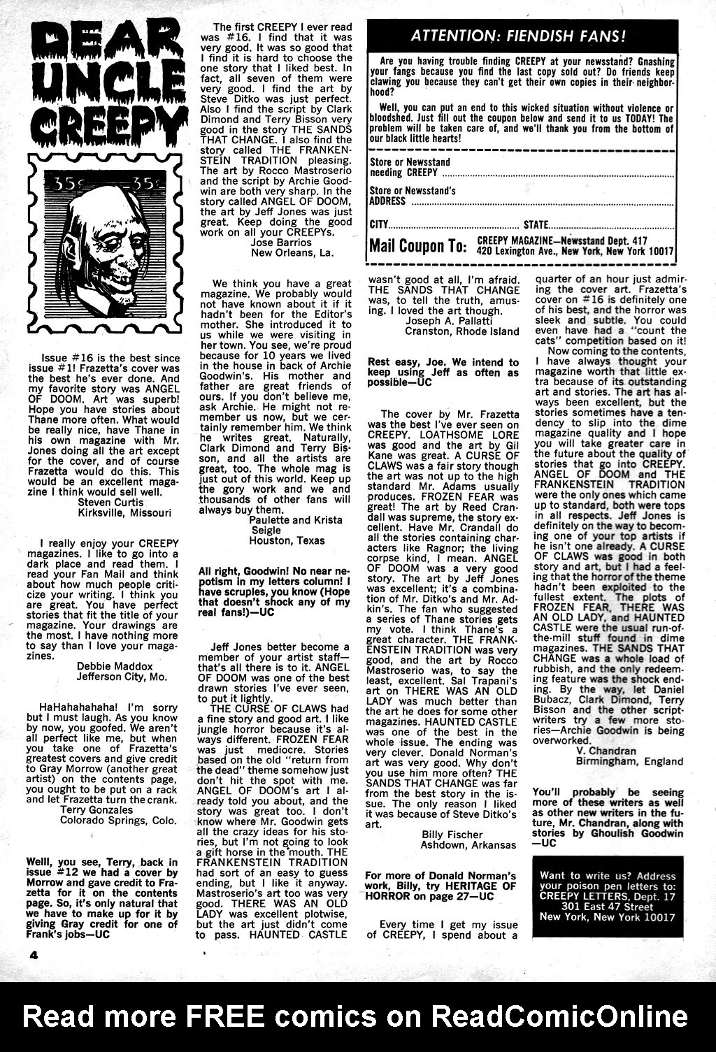 Read online Creepy (1964) comic -  Issue #17 - 4