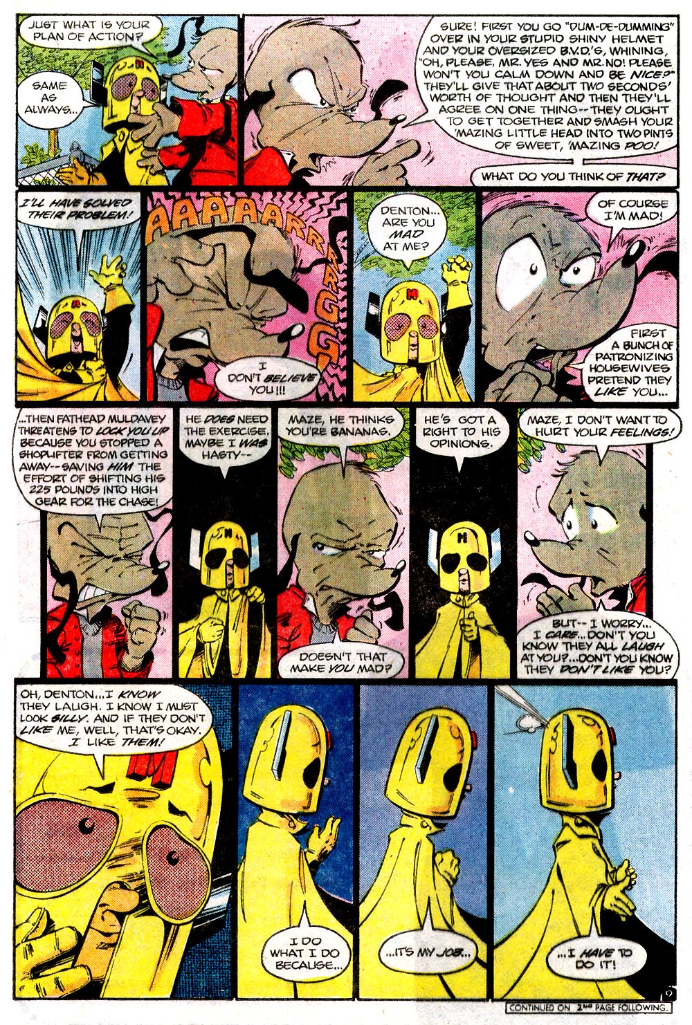 Read online 'Mazing Man comic -  Issue #1 - 11