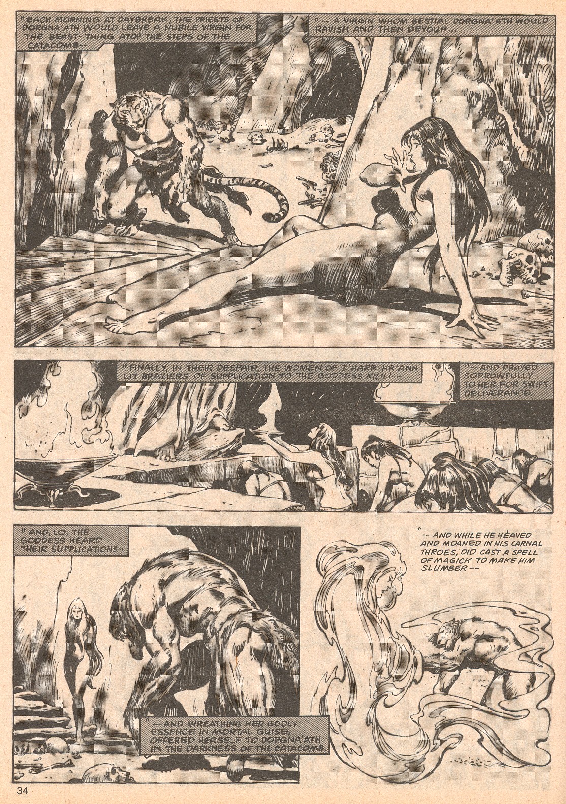 Read online The Savage Sword Of Conan comic -  Issue #62 - 34