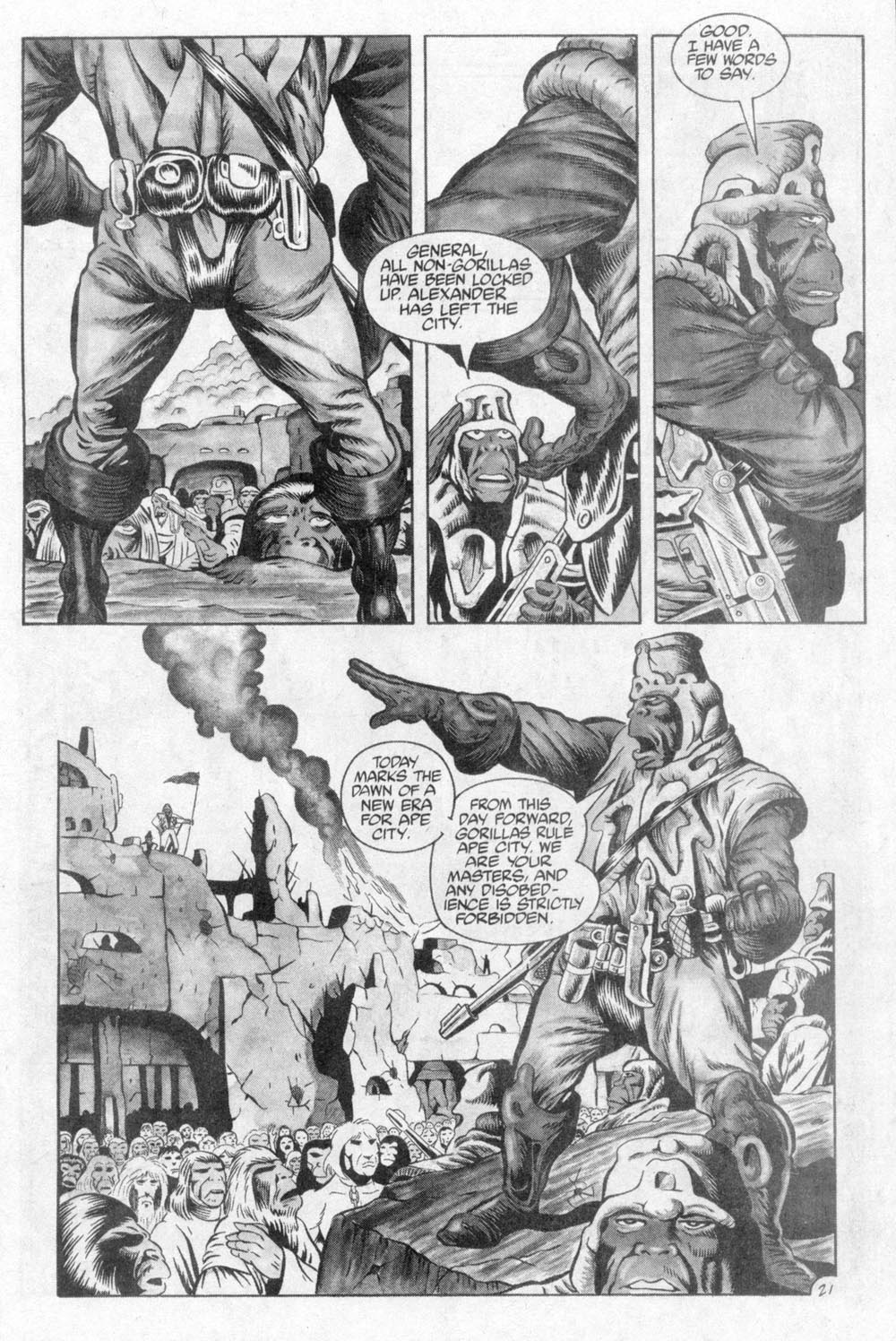 Read online Planet of the Apes (1990) comic -  Issue #1 - 26
