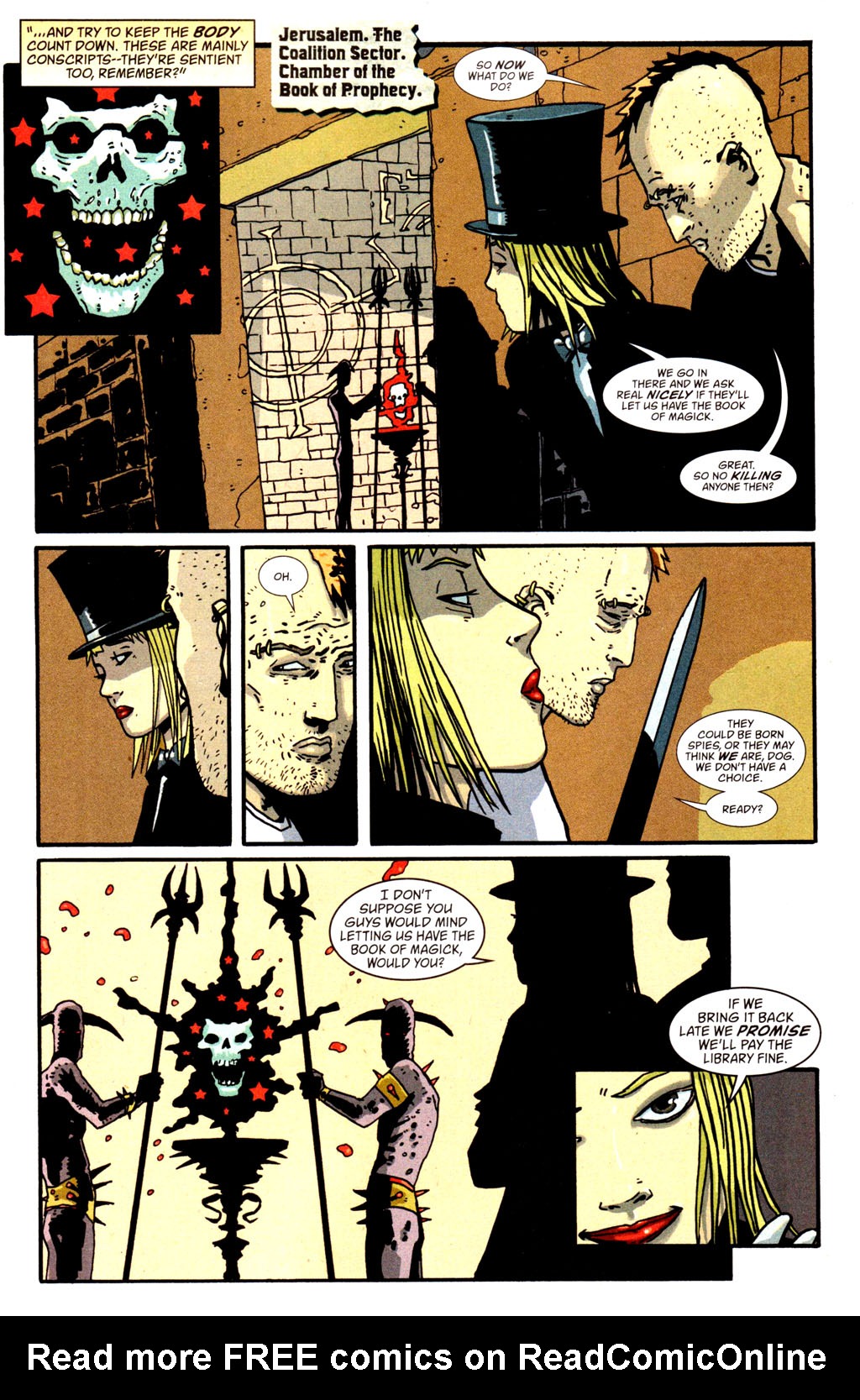 Read online Books of Magick: Life During Wartime comic -  Issue #9 - 10