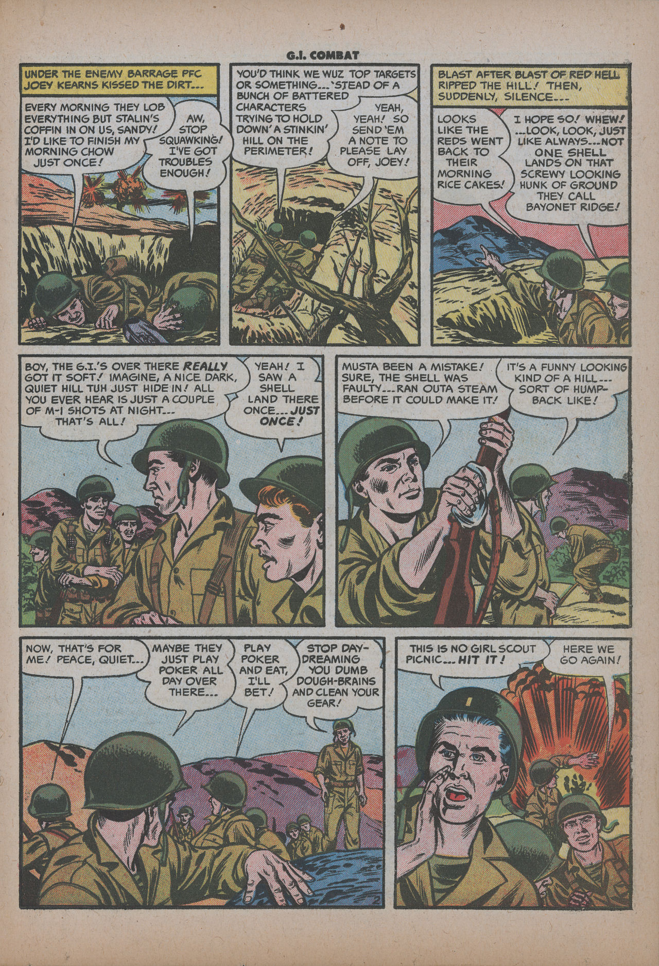 Read online G.I. Combat (1952) comic -  Issue #37 - 19