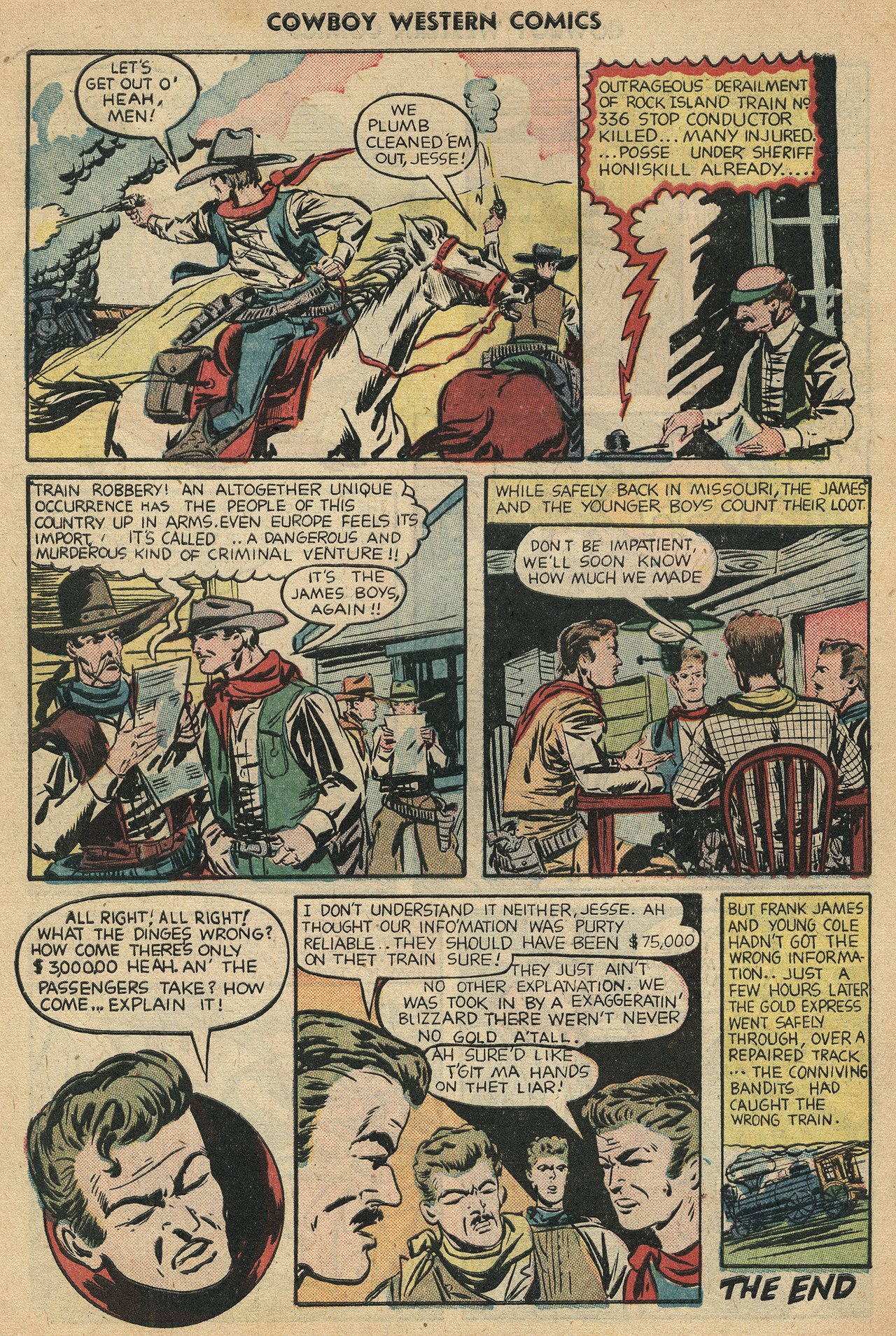 Read online Cowboy Western Comics (1948) comic -  Issue #34 - 34