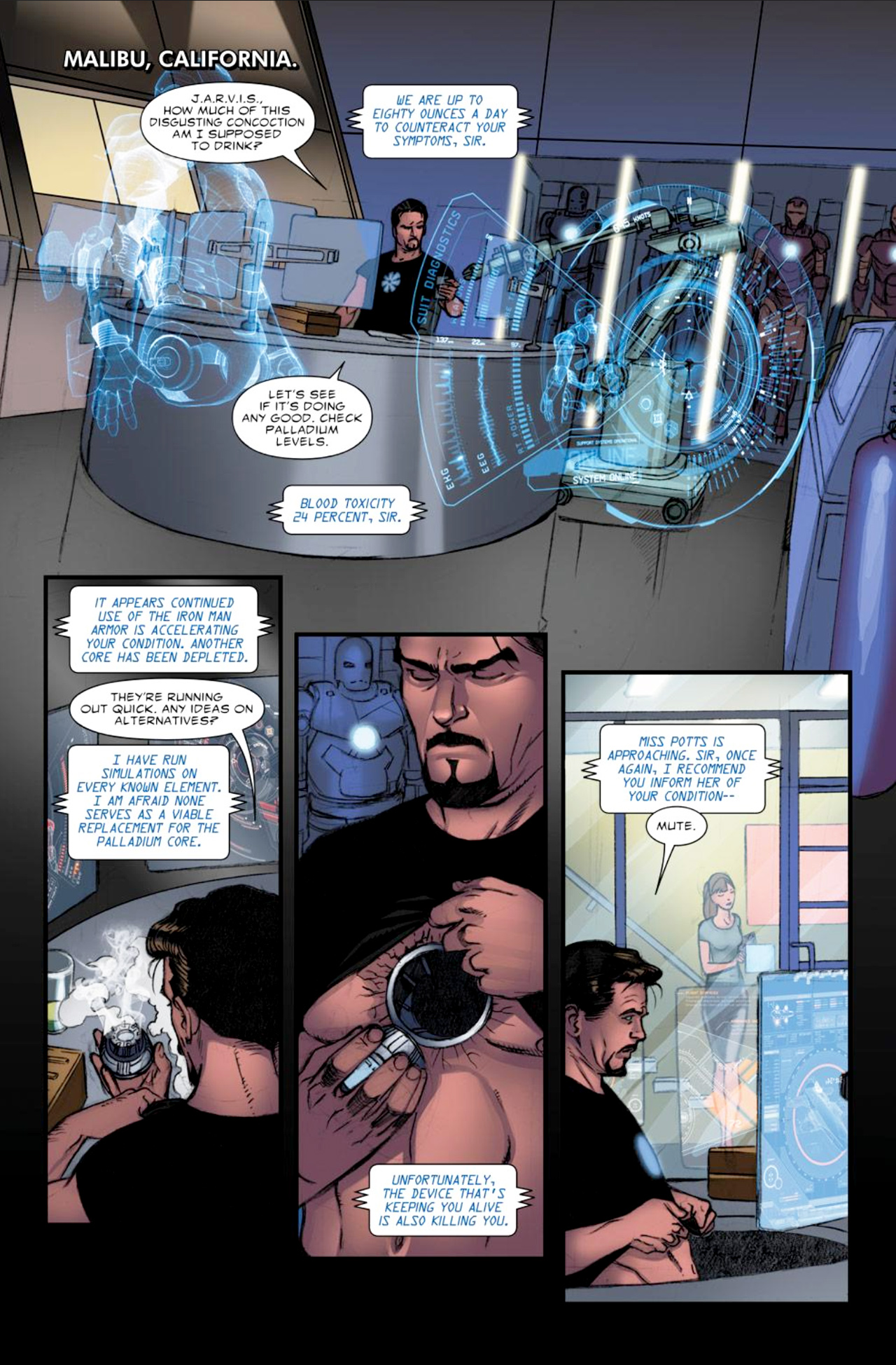 Read online Marvel's Iron Man 2 Adaptation comic -  Issue #1 - 7