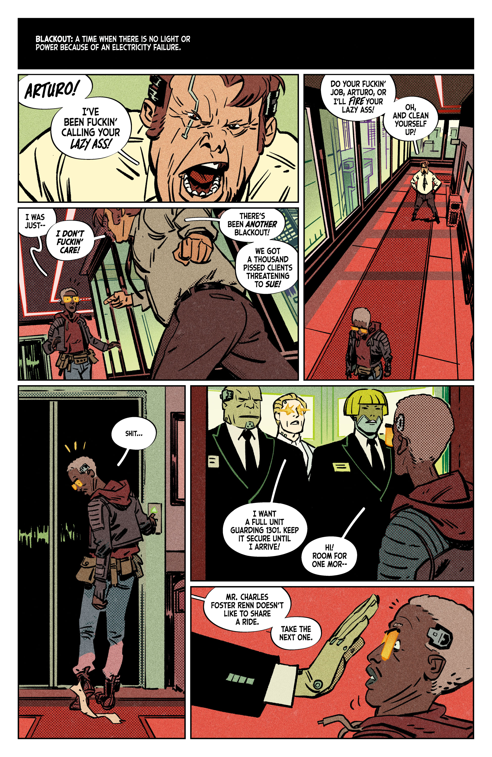 Read online Cyberpunk 2077: Blackout comic -  Issue #1 - 4