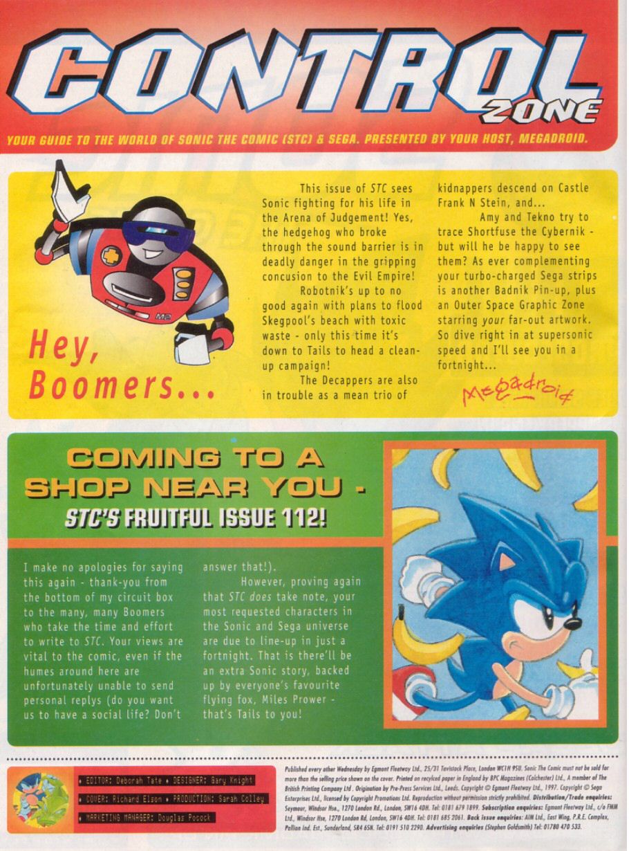 Read online Sonic the Comic comic -  Issue #111 - 2