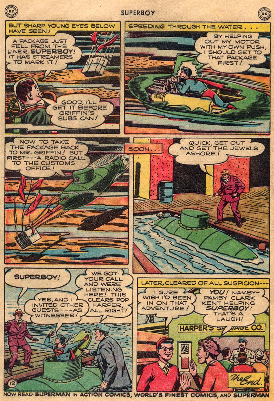 Read online Superboy (1949) comic -  Issue #4 - 42