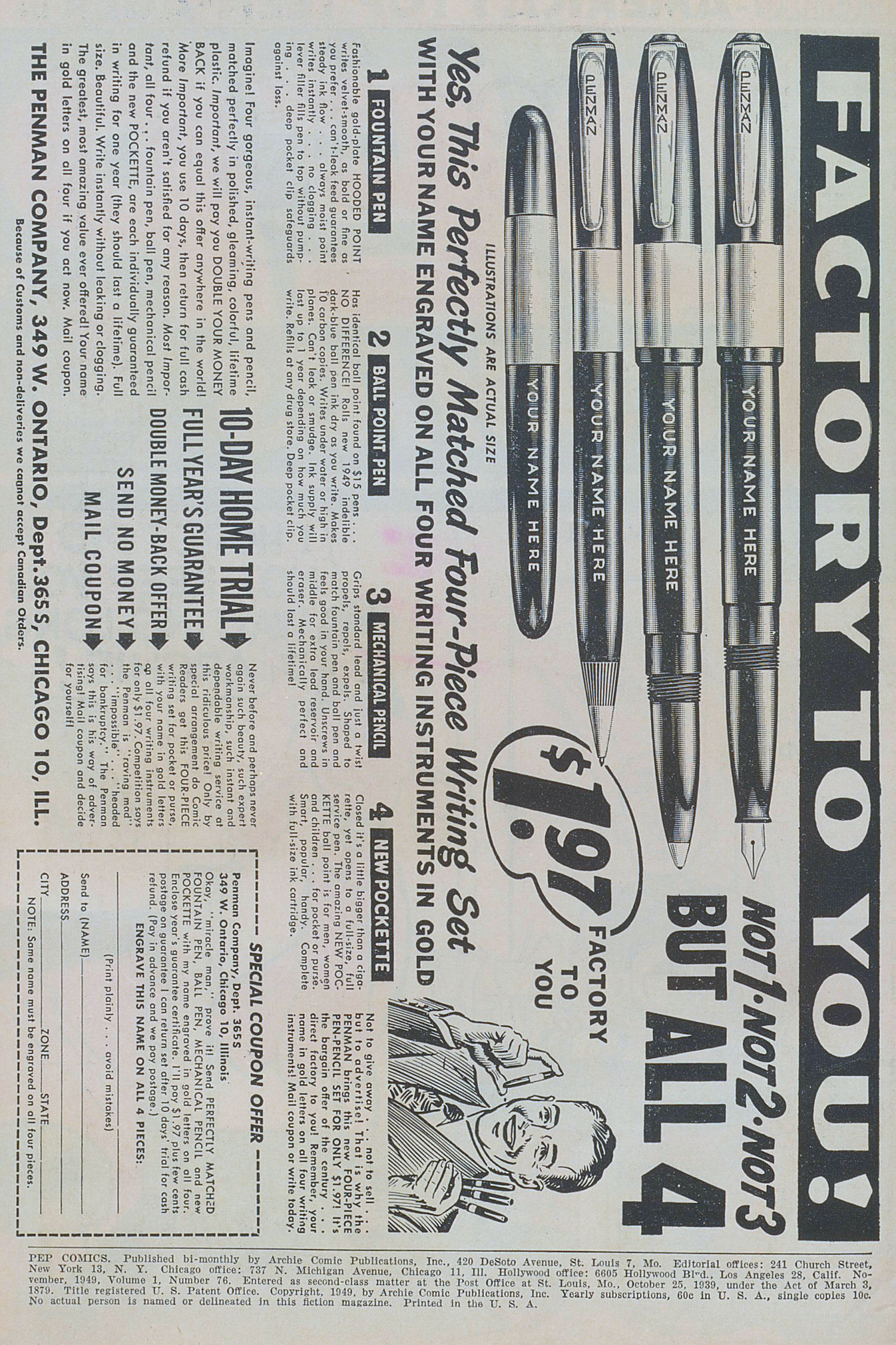 Read online Pep Comics comic -  Issue #76 - 2