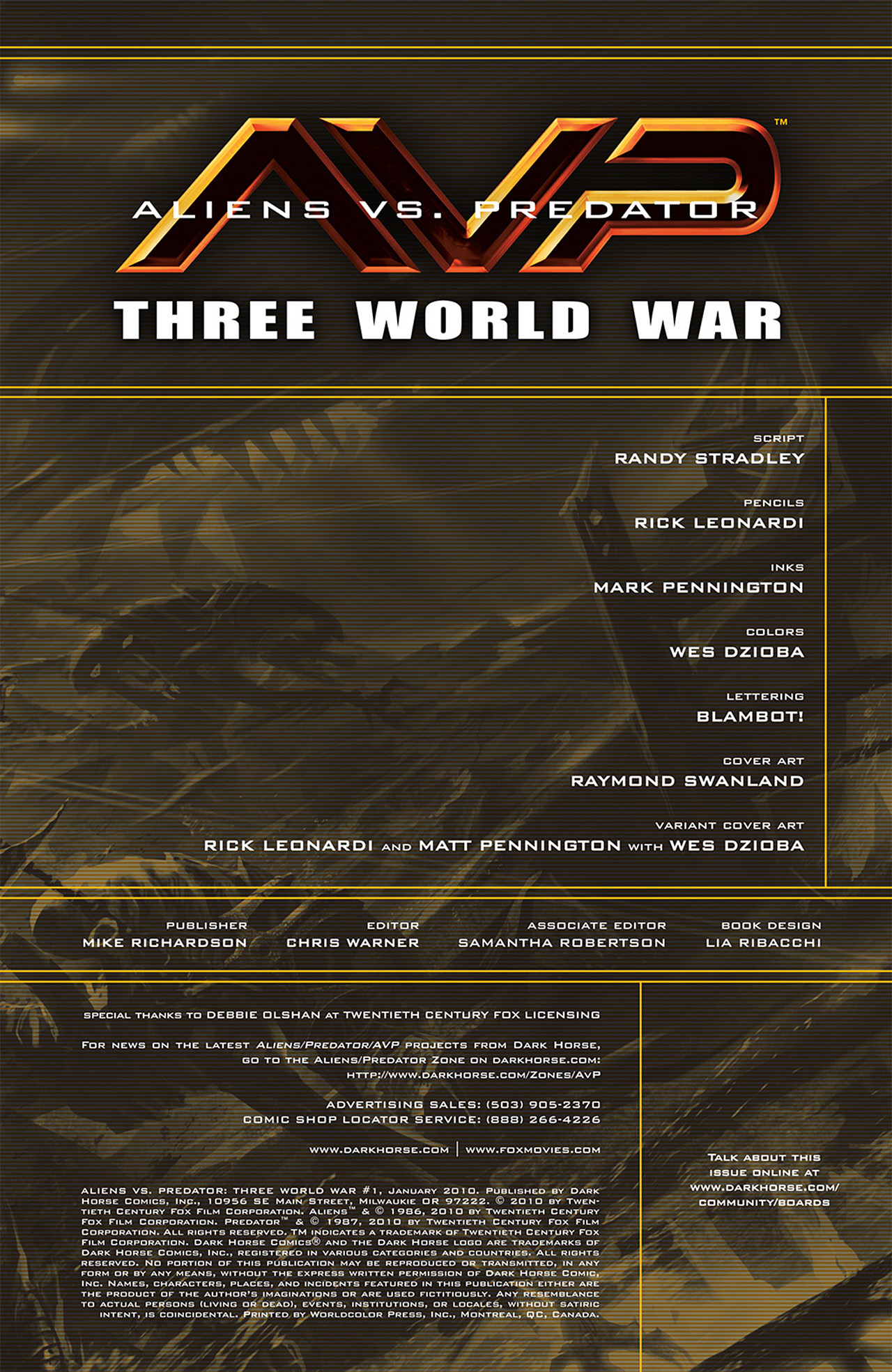 Read online Aliens vs. Predator: Three World War comic -  Issue #1 - 3