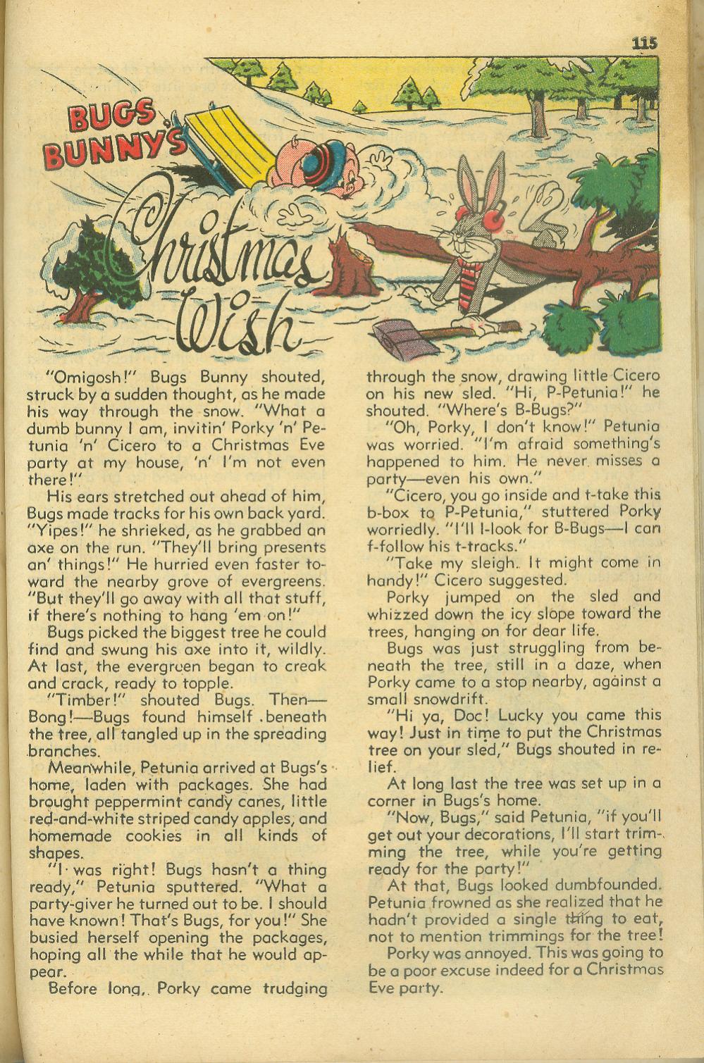 Read online Bugs Bunny's Christmas Funnies comic -  Issue # TPB 1 - 117