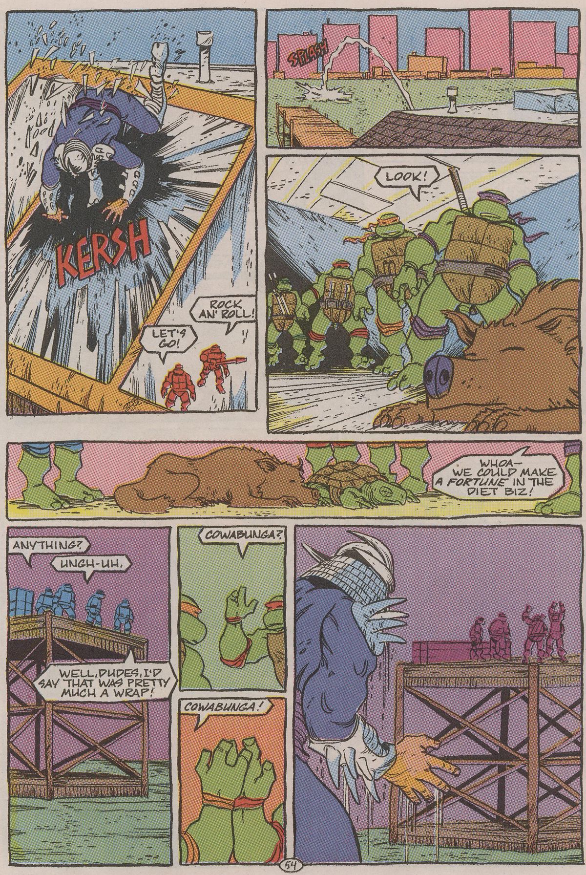 Read online Teenage Mutant Ninja Turtles II: The Secret of the Ooze Official Movie Adaptation comic -  Issue # Full - 55