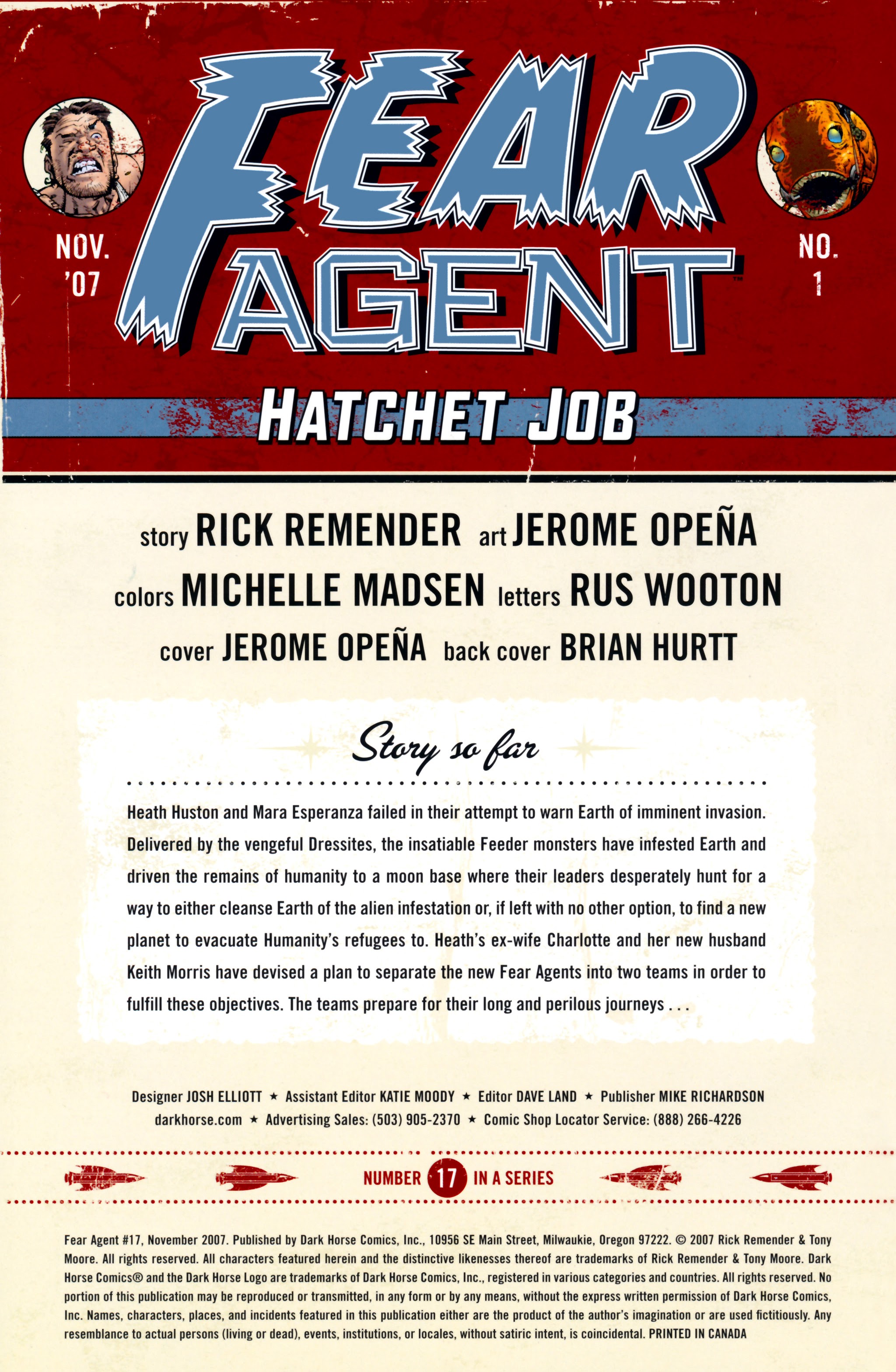 Read online Fear Agent comic -  Issue #17 - 2