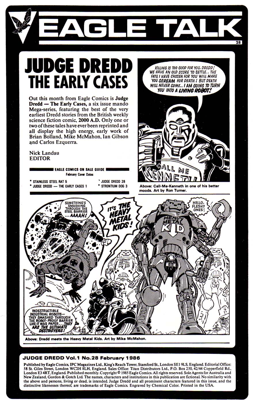 Read online Judge Dredd (1983) comic -  Issue #28 - 2