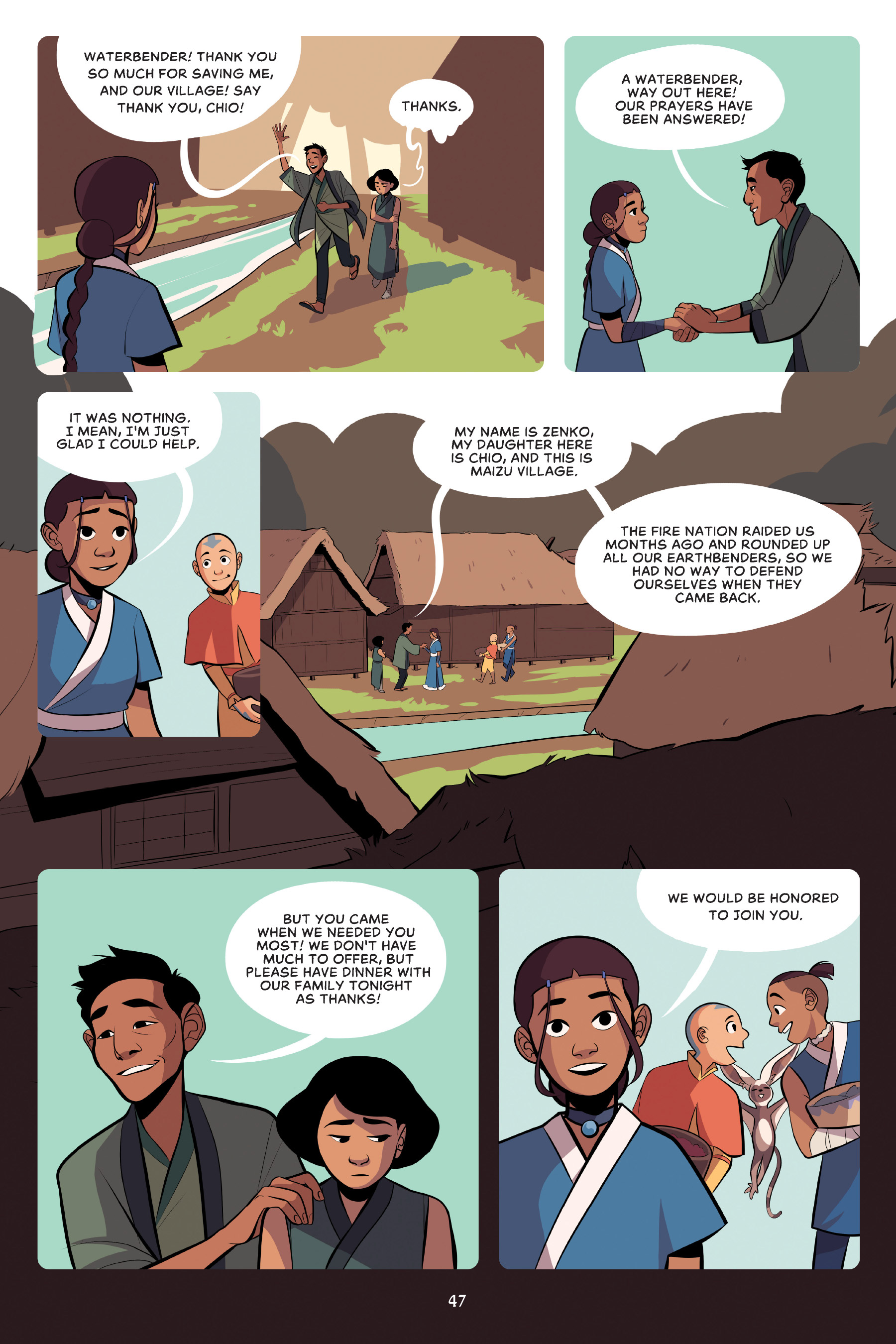 Read online Nickelodeon Avatar: The Last Airbender - Team Avatar Tales comic -  Issue # TPB - 48