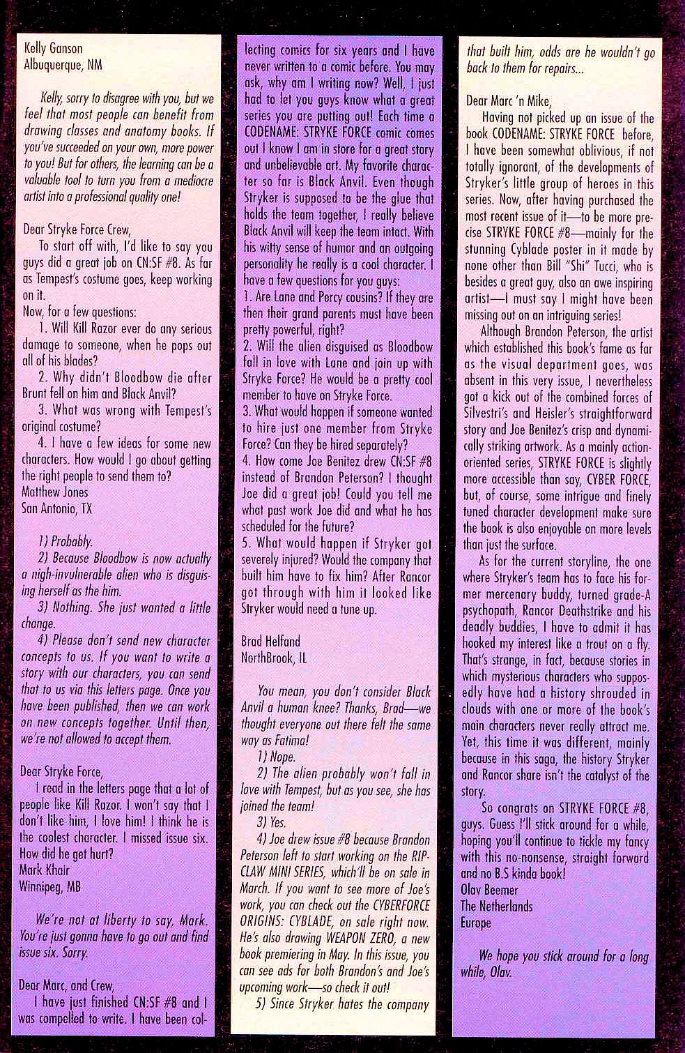 Read online Codename: Strykeforce comic -  Issue #10 - 27