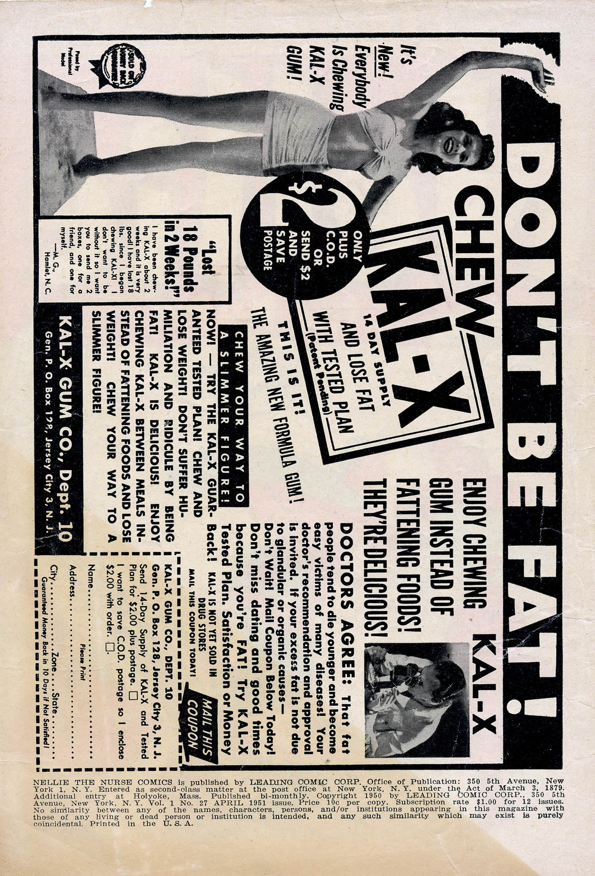 Read online Nellie The Nurse (1945) comic -  Issue #27 - 2