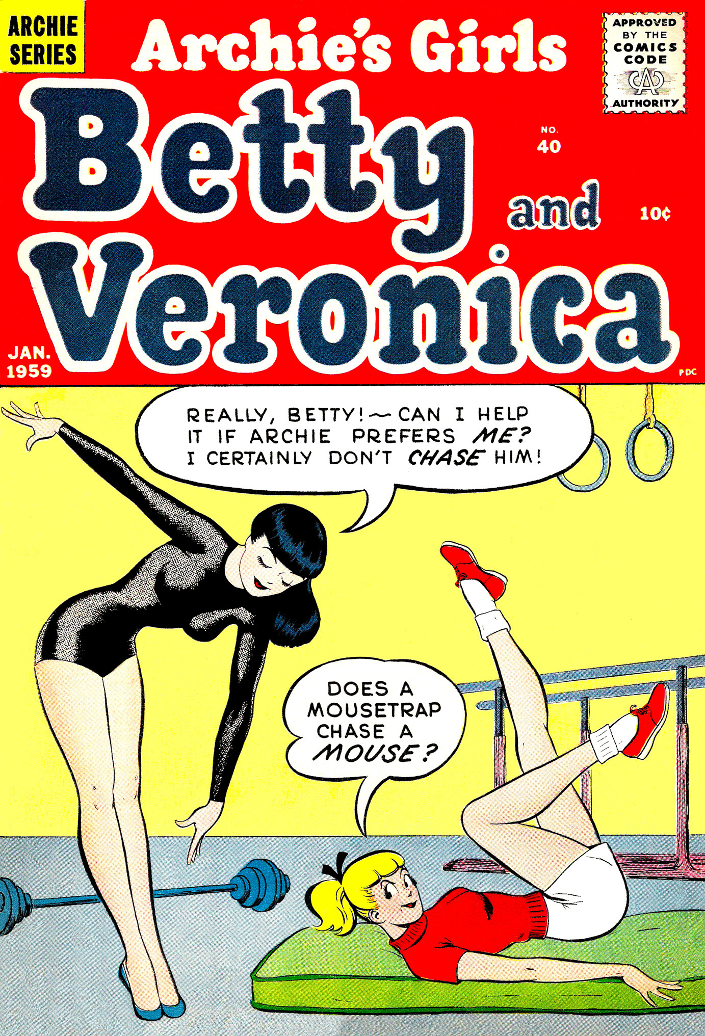 Read online Archie's Girls Betty and Veronica comic -  Issue #40 - 1