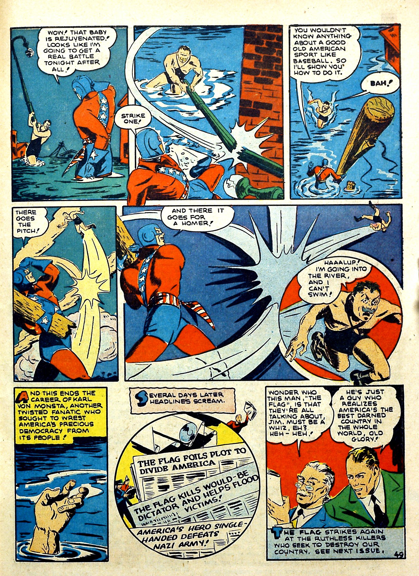 Read online Our Flag Comics comic -  Issue #3 - 50
