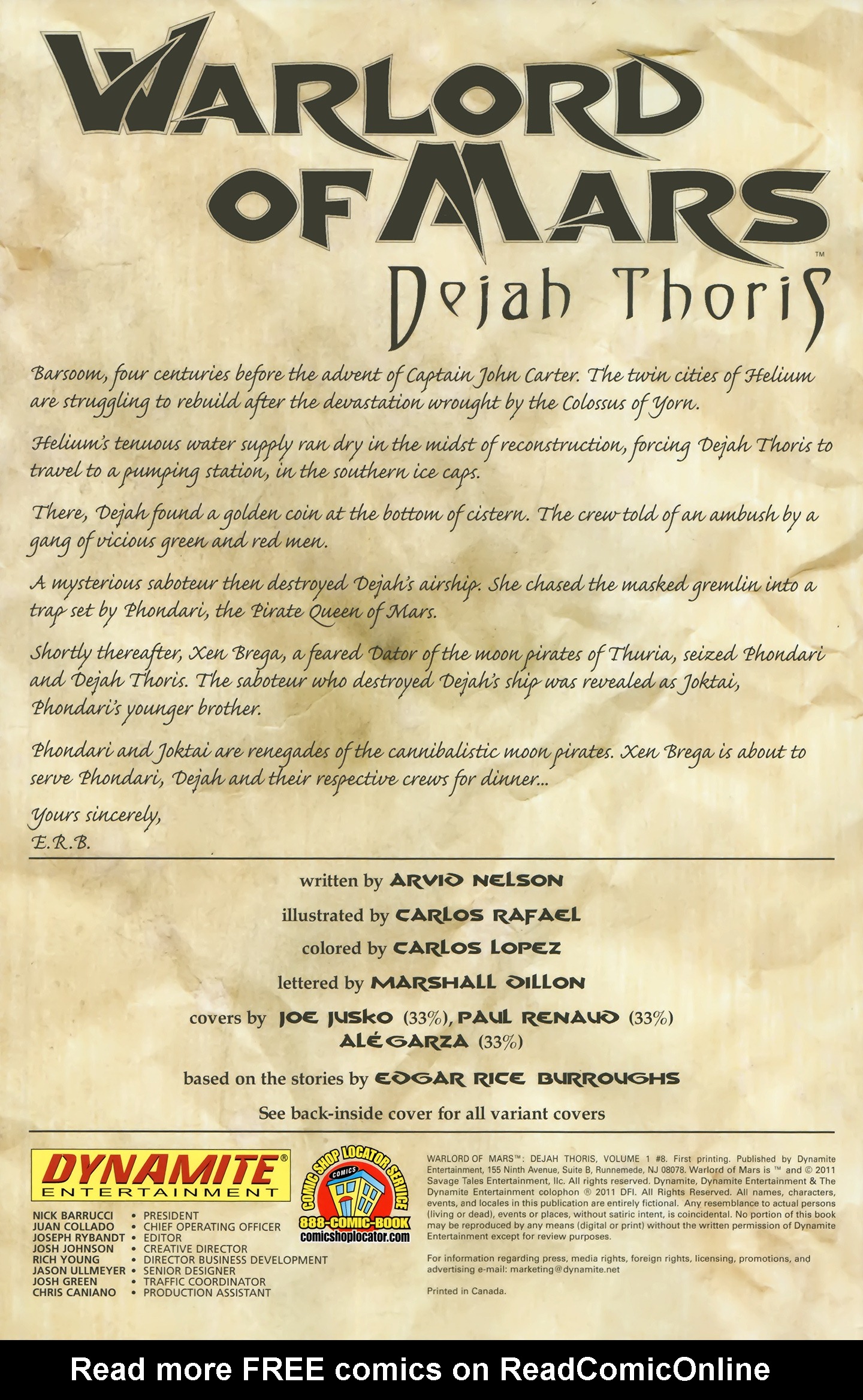 Read online Warlord Of Mars: Dejah Thoris comic -  Issue #8 - 2