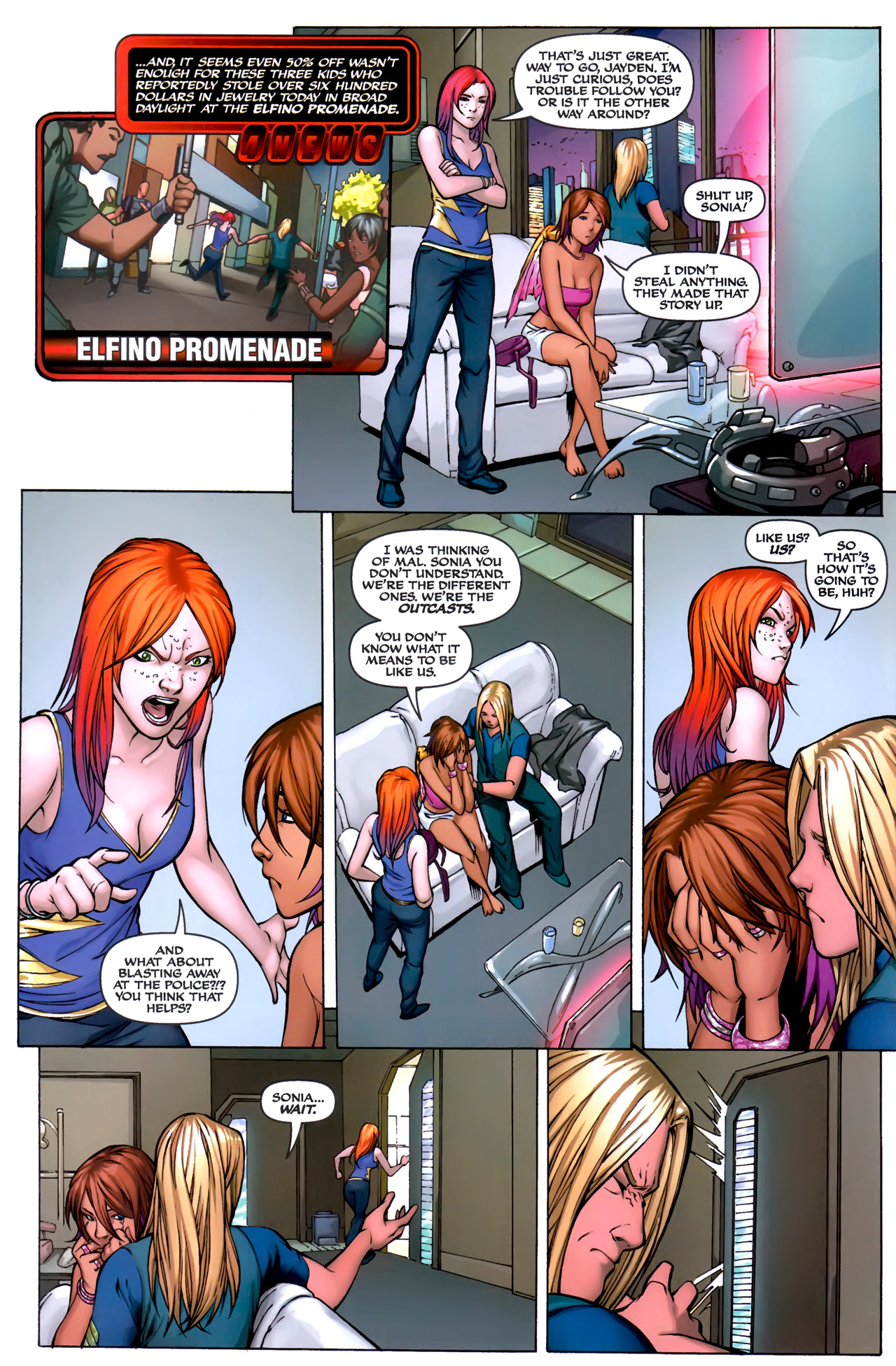 Read online Michael Turner's Soulfire (2009) comic -  Issue #3 - 17