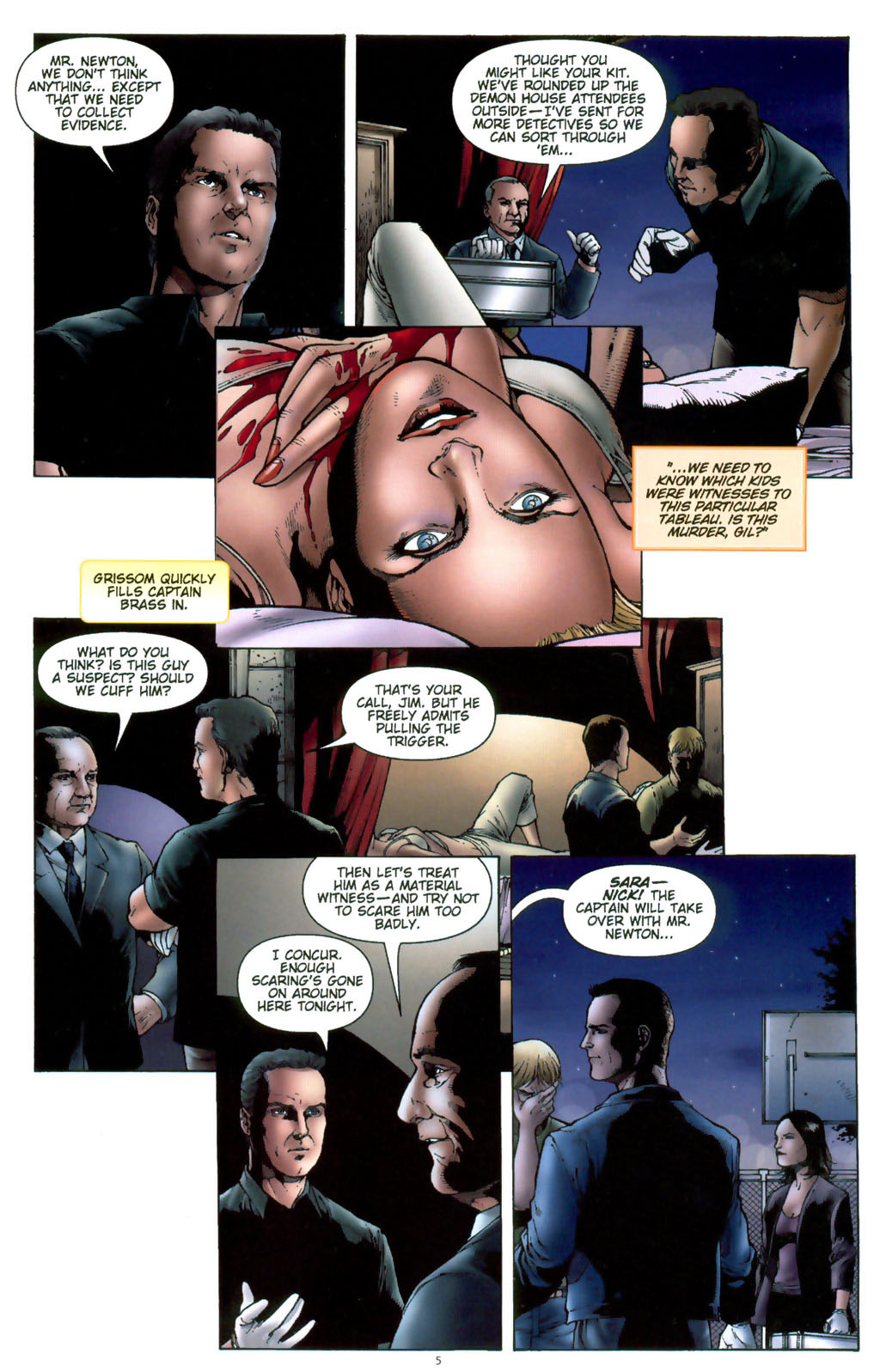 Read online CSI: Crime Scene Investigation: Demon House comic -  Issue #2 - 7