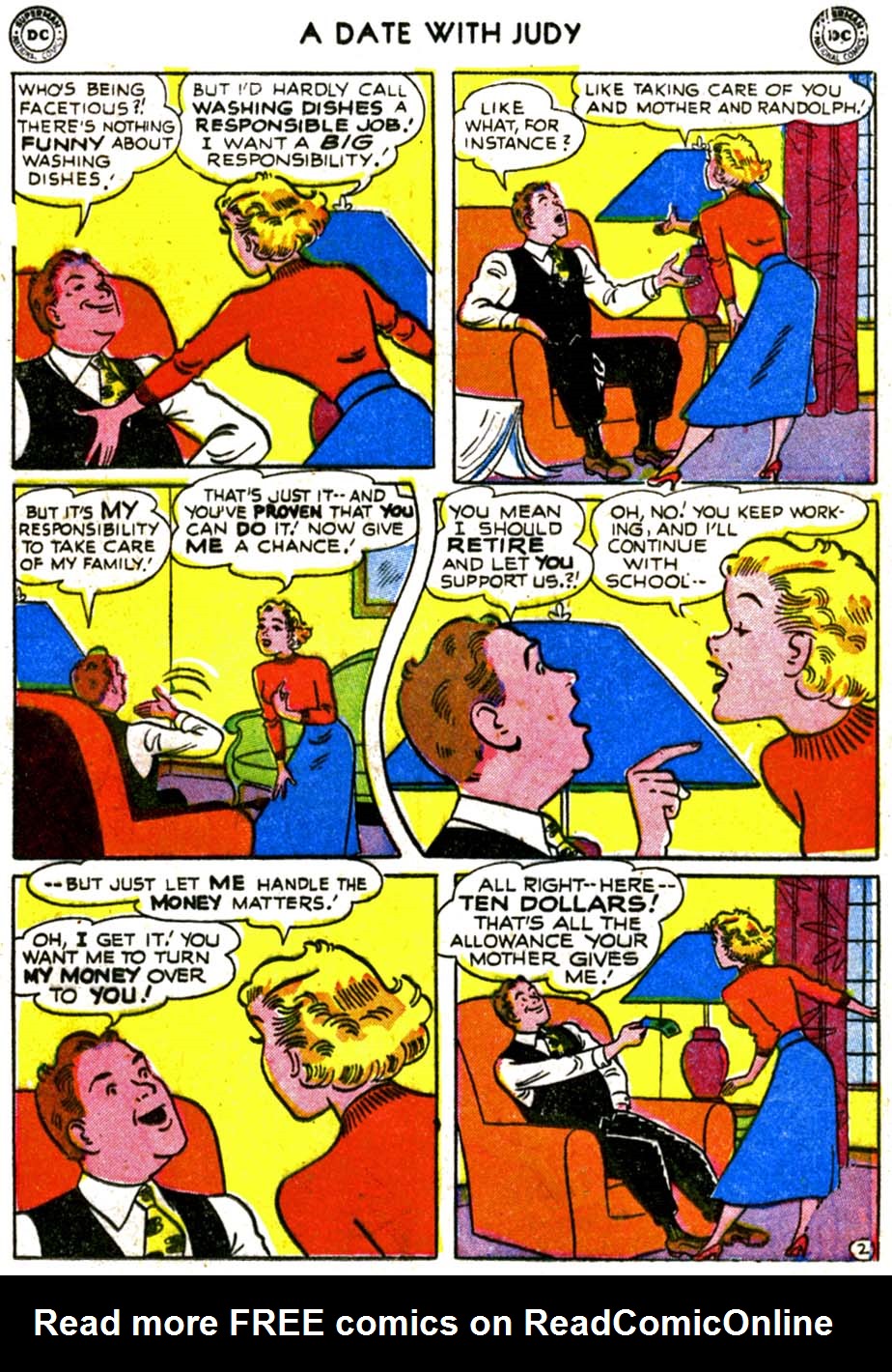 Read online A Date with Judy comic -  Issue #46 - 13