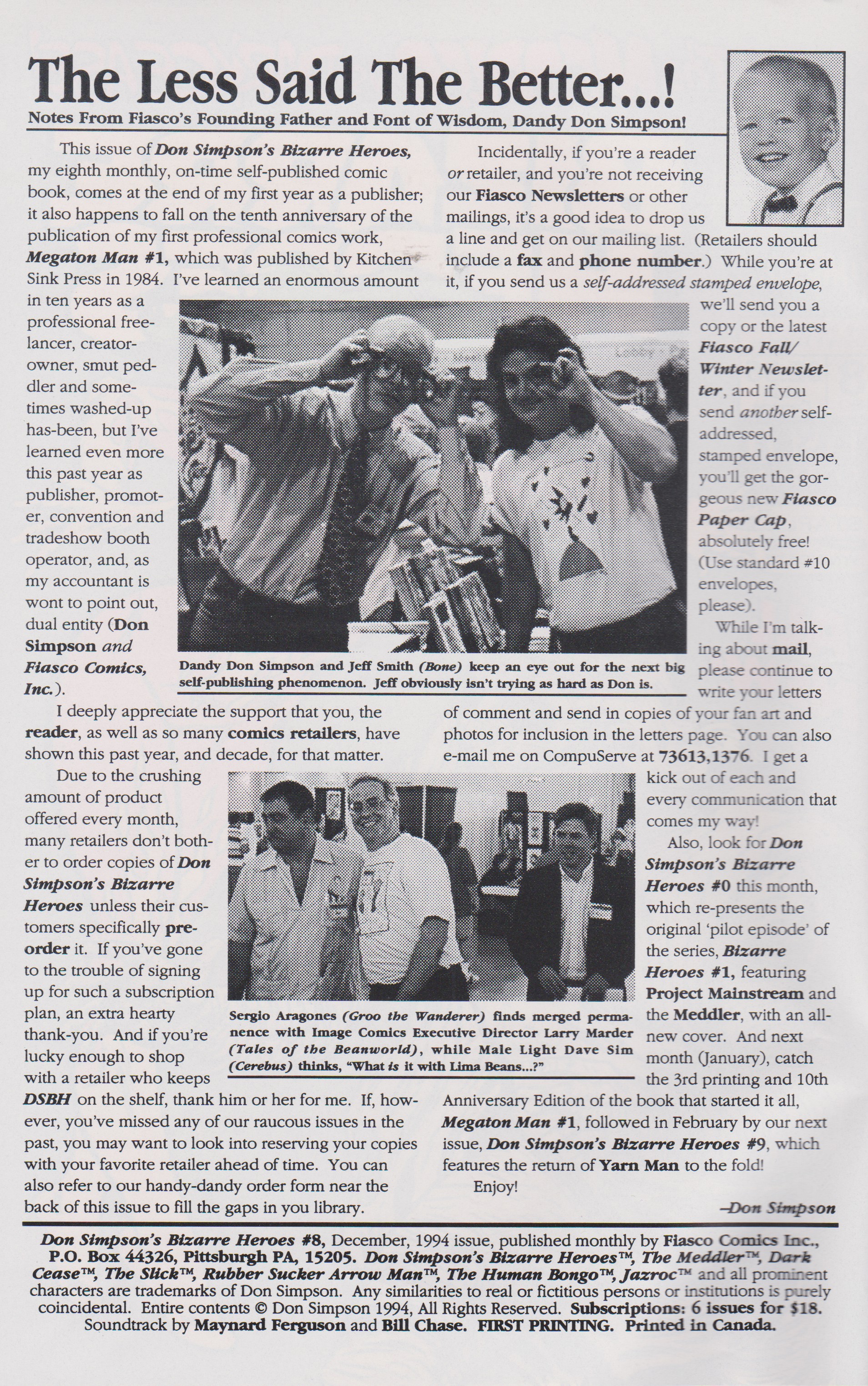 Read online Don Simpson's Bizarre Heroes comic -  Issue #8 - 2