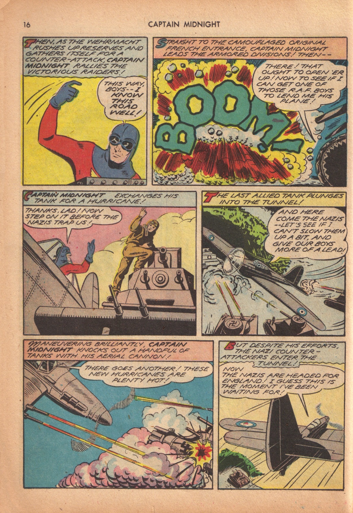 Read online Captain Midnight (1942) comic -  Issue #10 - 16