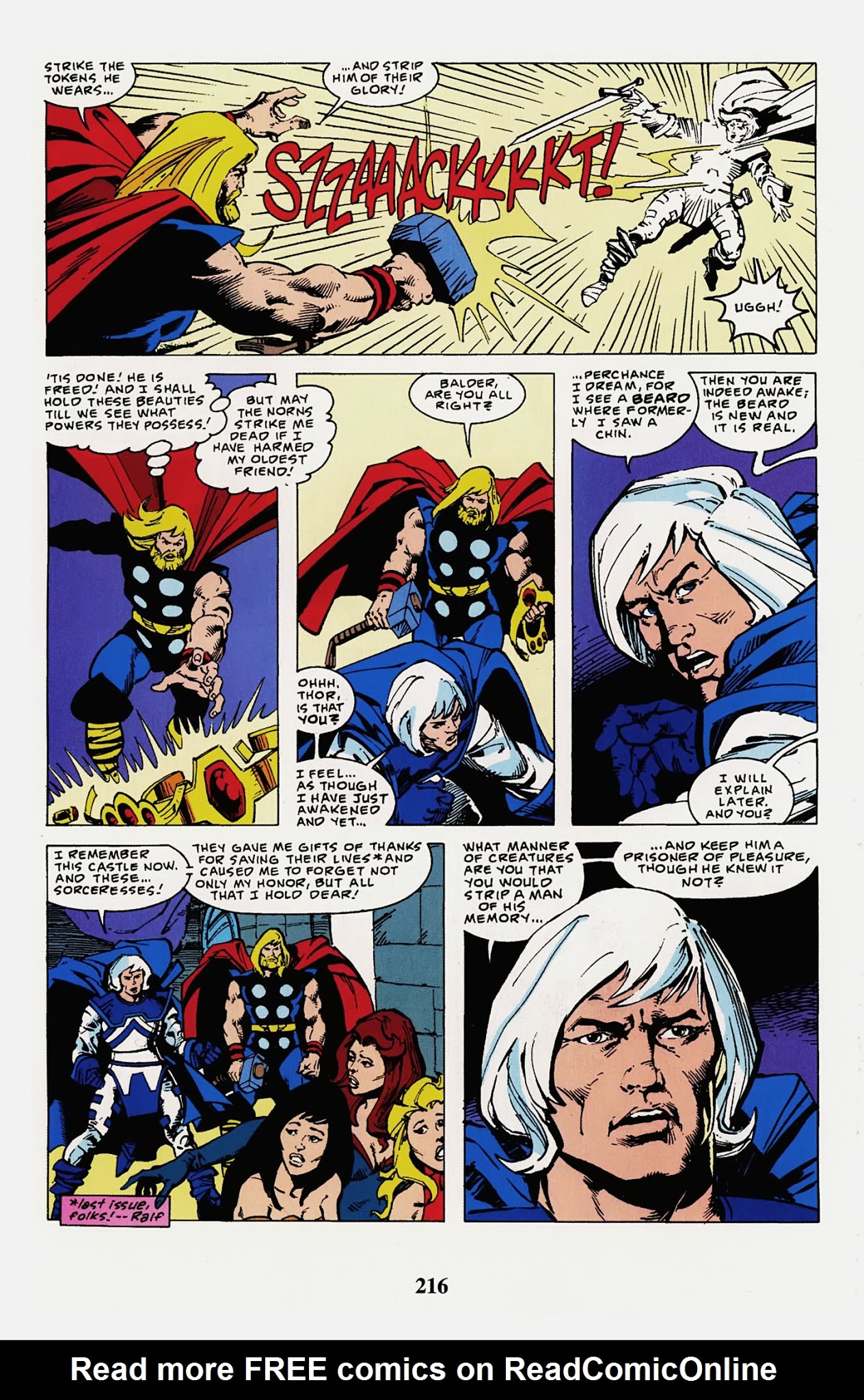 Read online Thor Visionaries: Walter Simonson comic -  Issue # TPB 3 - 218