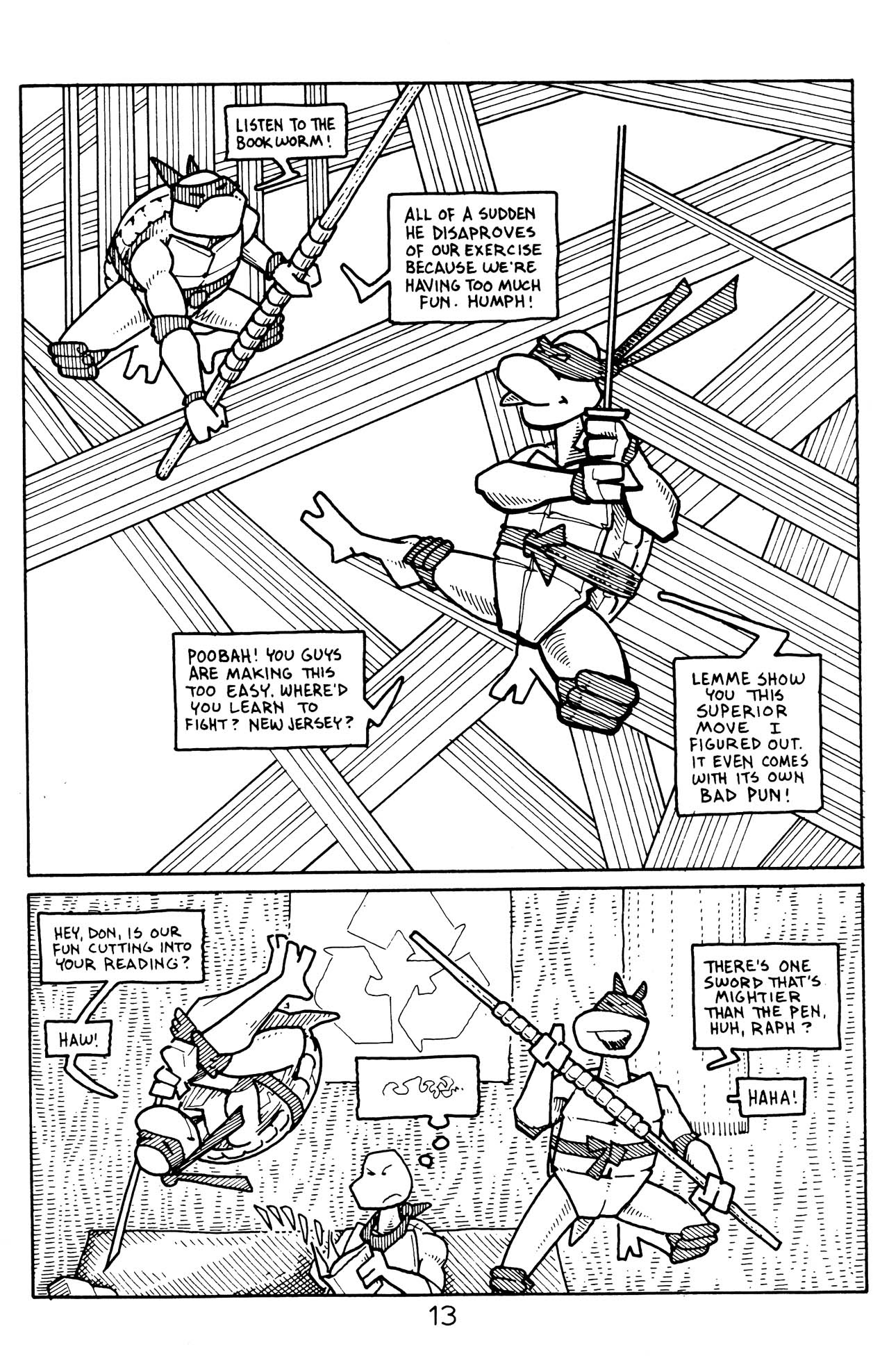 Read online The Haunted Pizza Teenage Mutant Ninja Turtles Special comic -  Issue # Full - 15