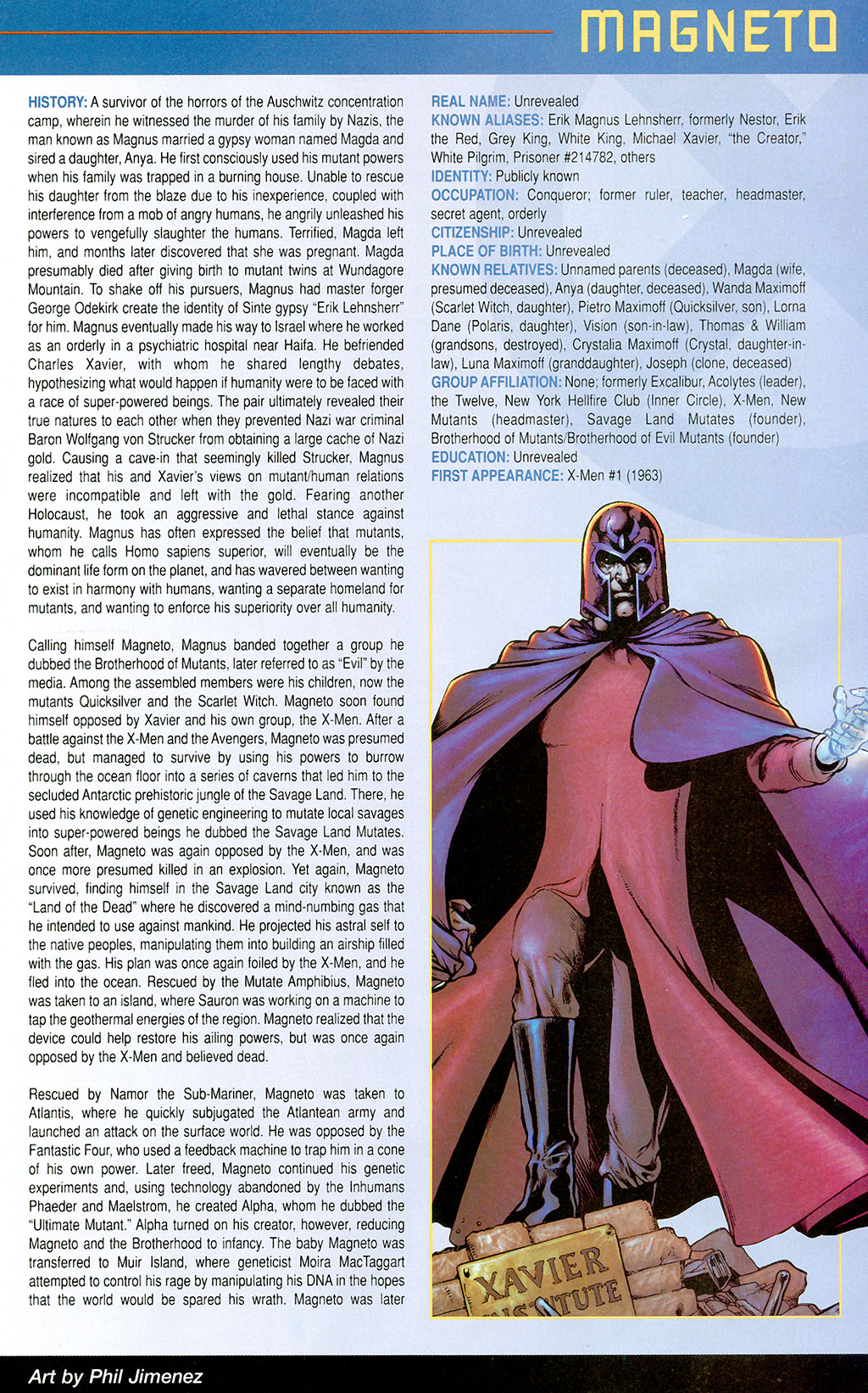 Read online Official Handbook of the Marvel Universe: X-Men 2005 comic -  Issue # Full - 27