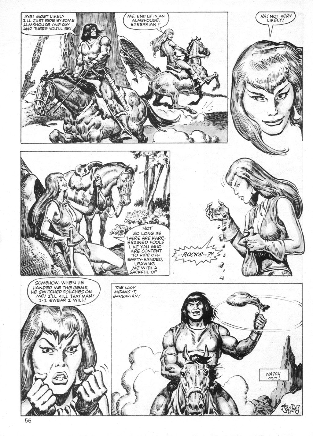 Read online The Savage Sword Of Conan comic -  Issue #95 - 56