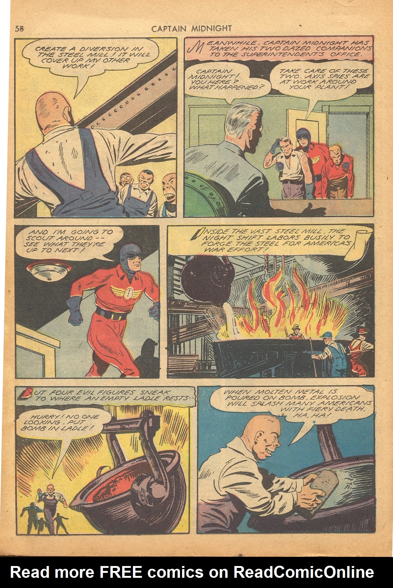 Read online Captain Midnight (1942) comic -  Issue #4 - 59