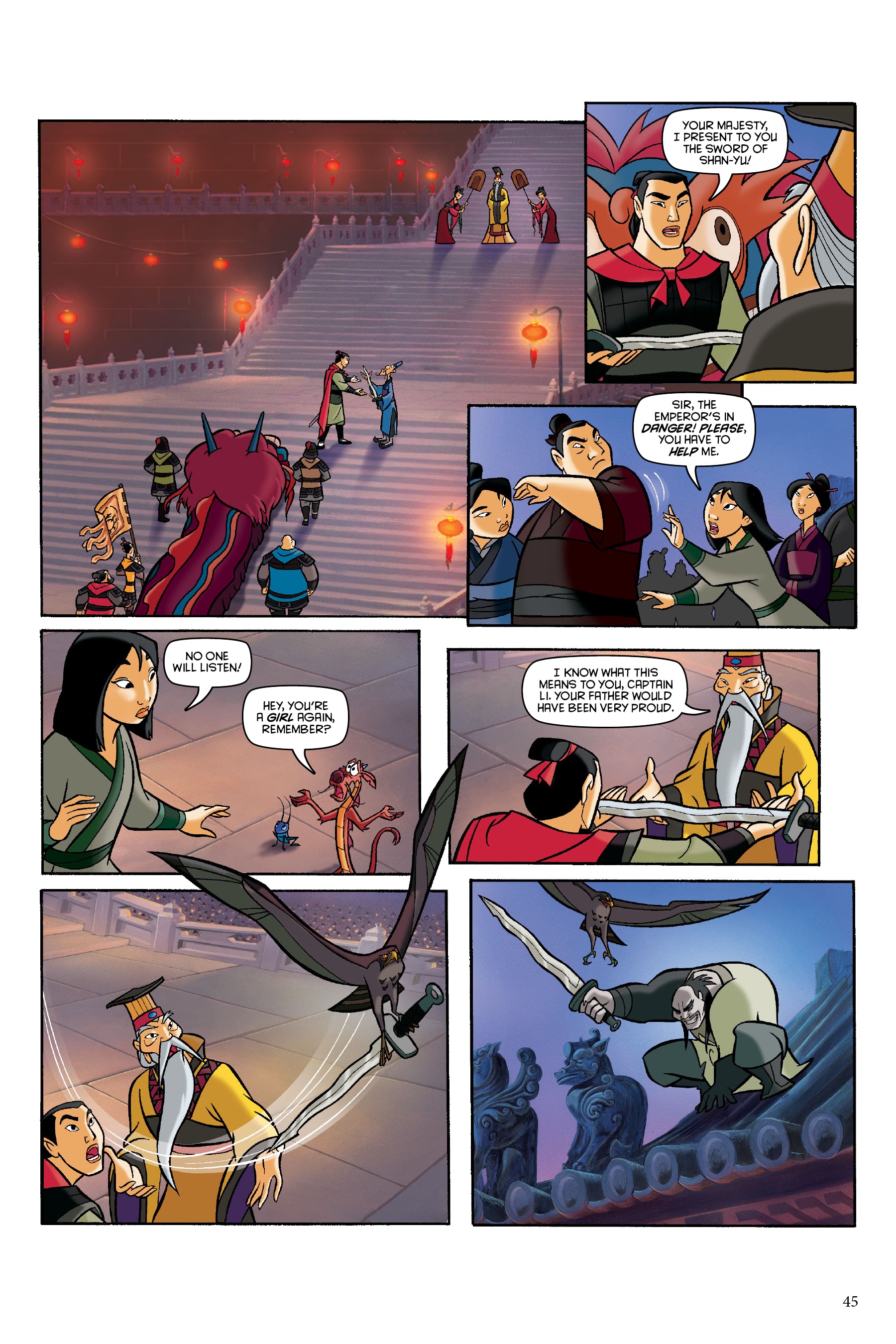 Read online Disney Mulan: The Story of the Movie in Comics comic -  Issue # TPB - 45