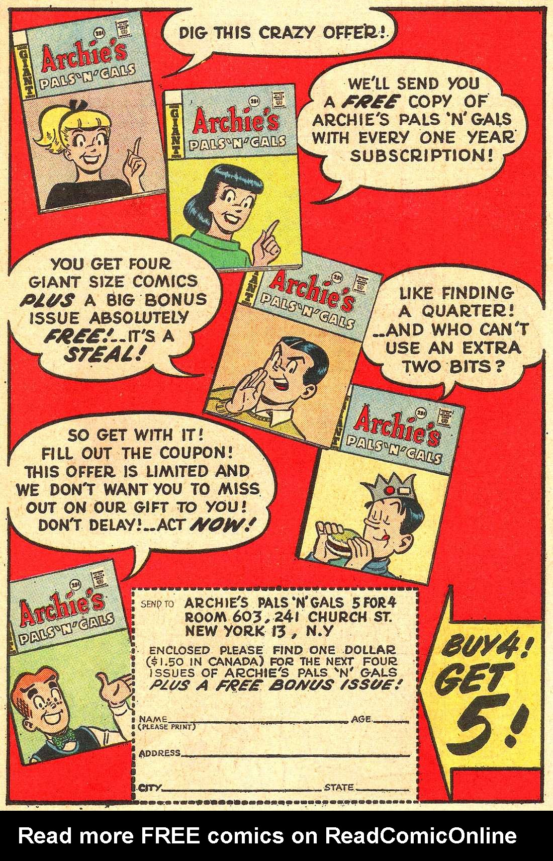 Read online Archie's Pal Jughead comic -  Issue #106 - 19