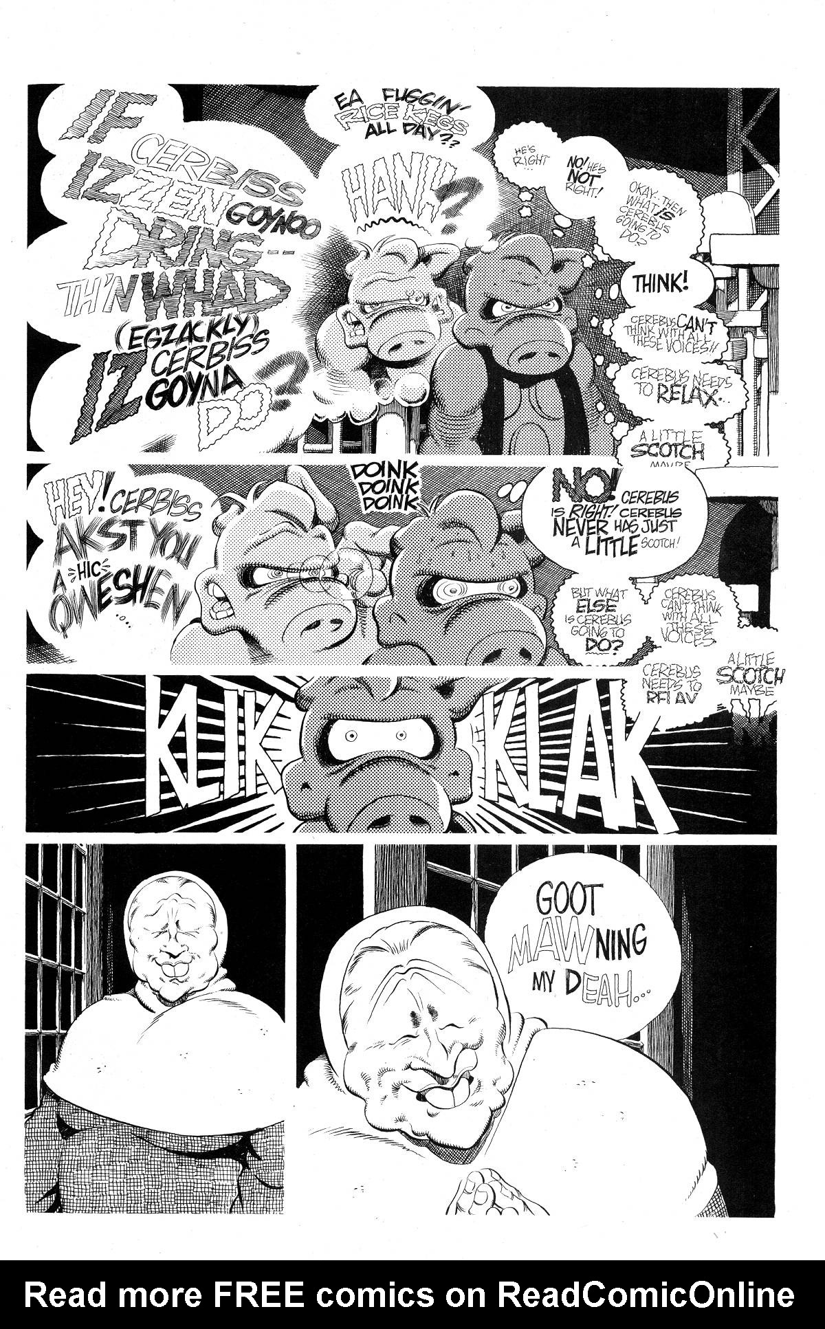 Read online Cerebus comic -  Issue #214 - 19