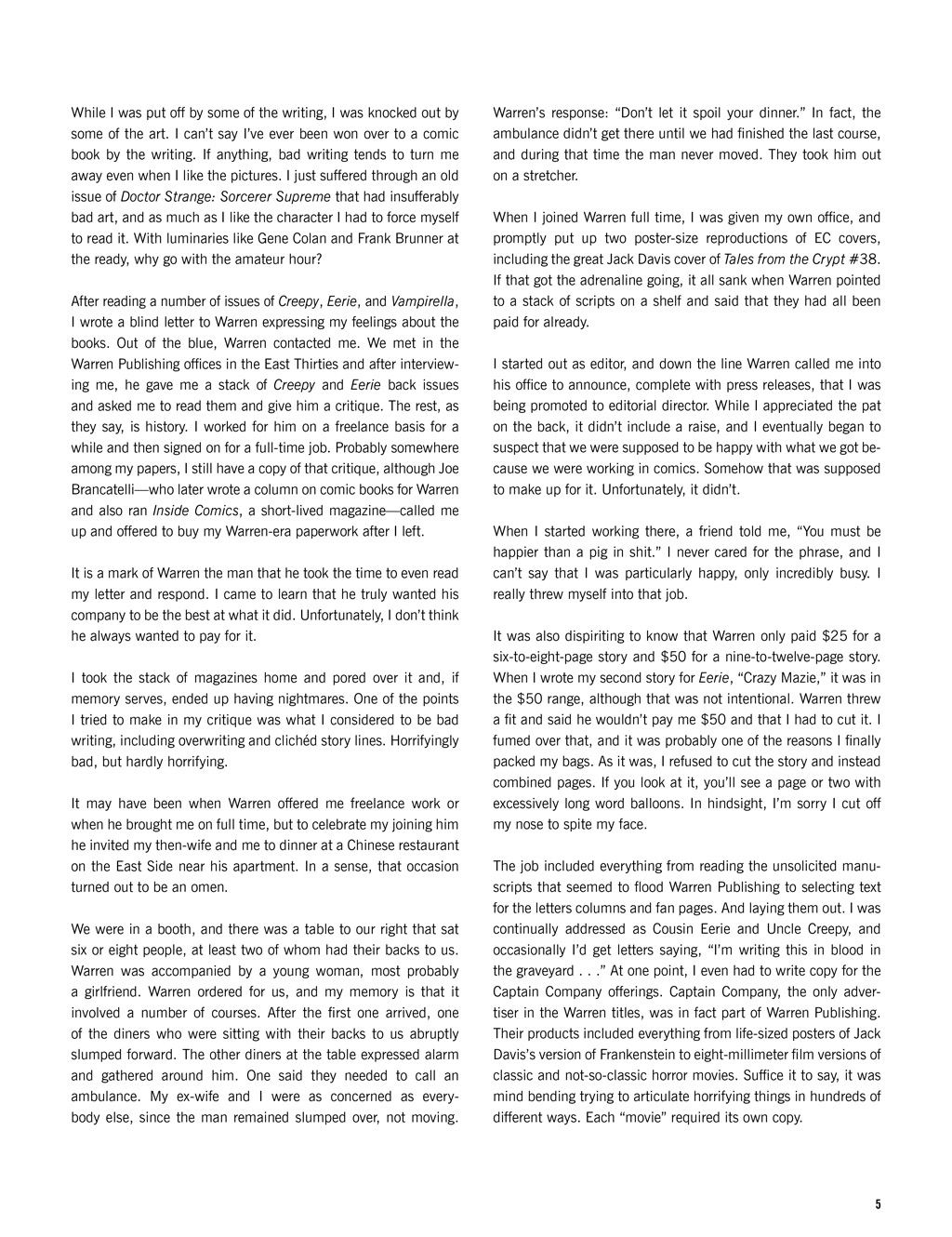 Read online Eerie Archives comic -  Issue # TPB 11 - 6