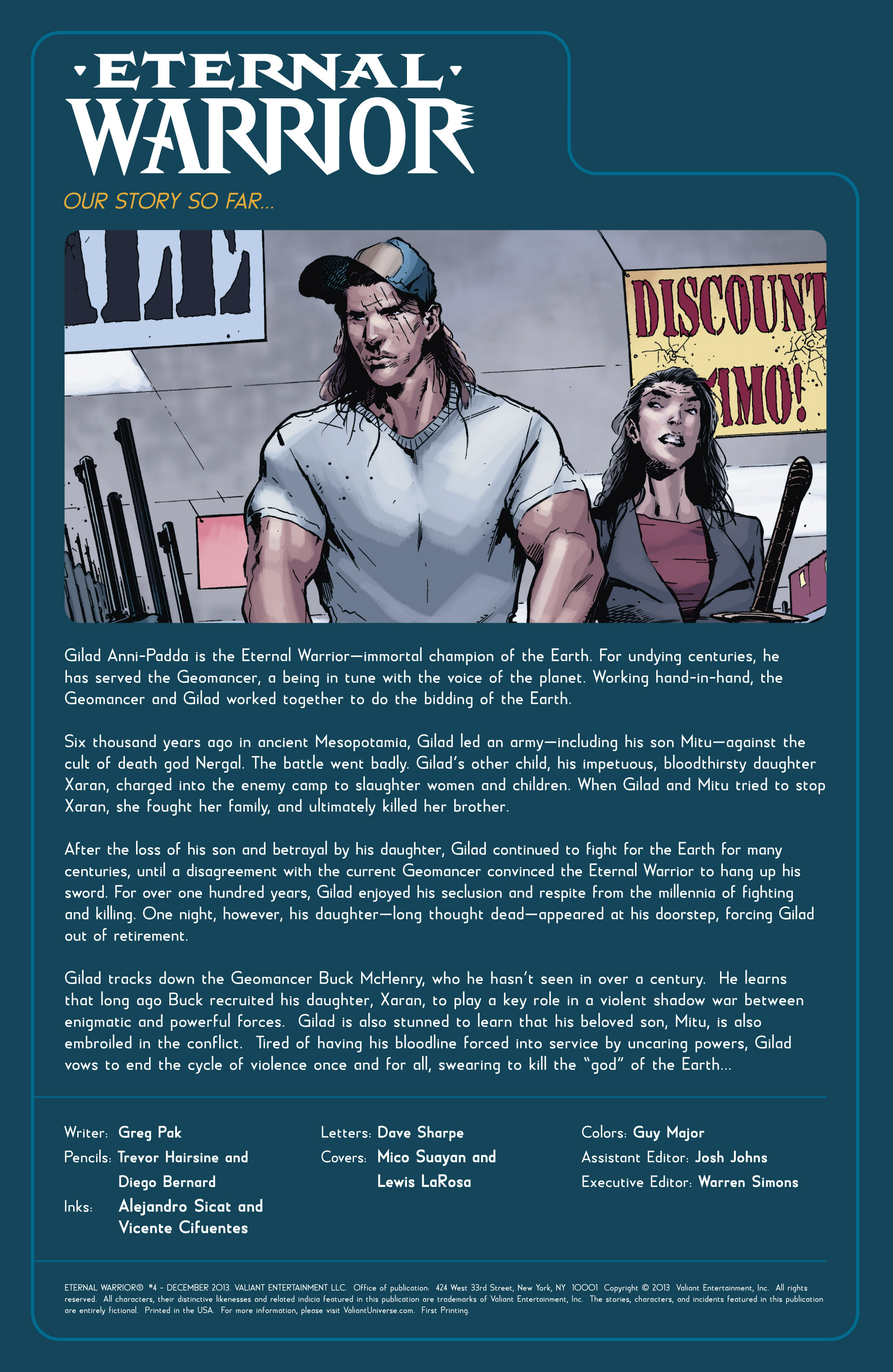 Read online Eternal Warrior comic -  Issue #4 - 2