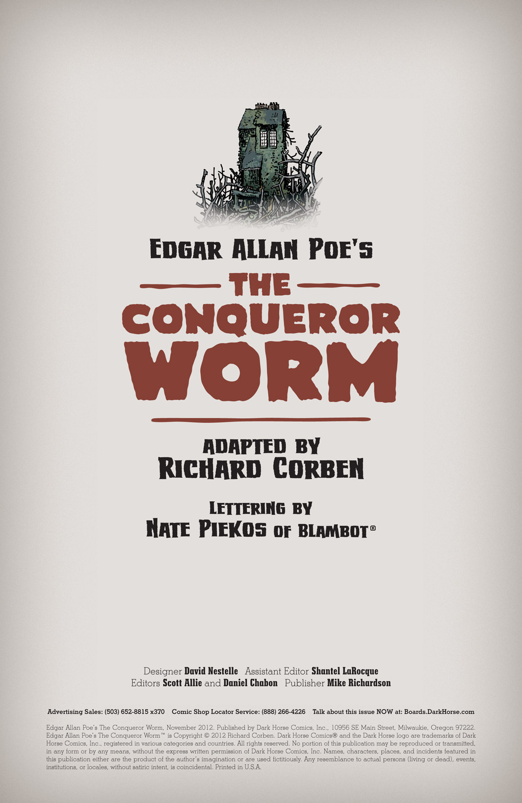 Read online Edgar Allan Poe's The Conqueror Worm comic -  Issue # Full - 2