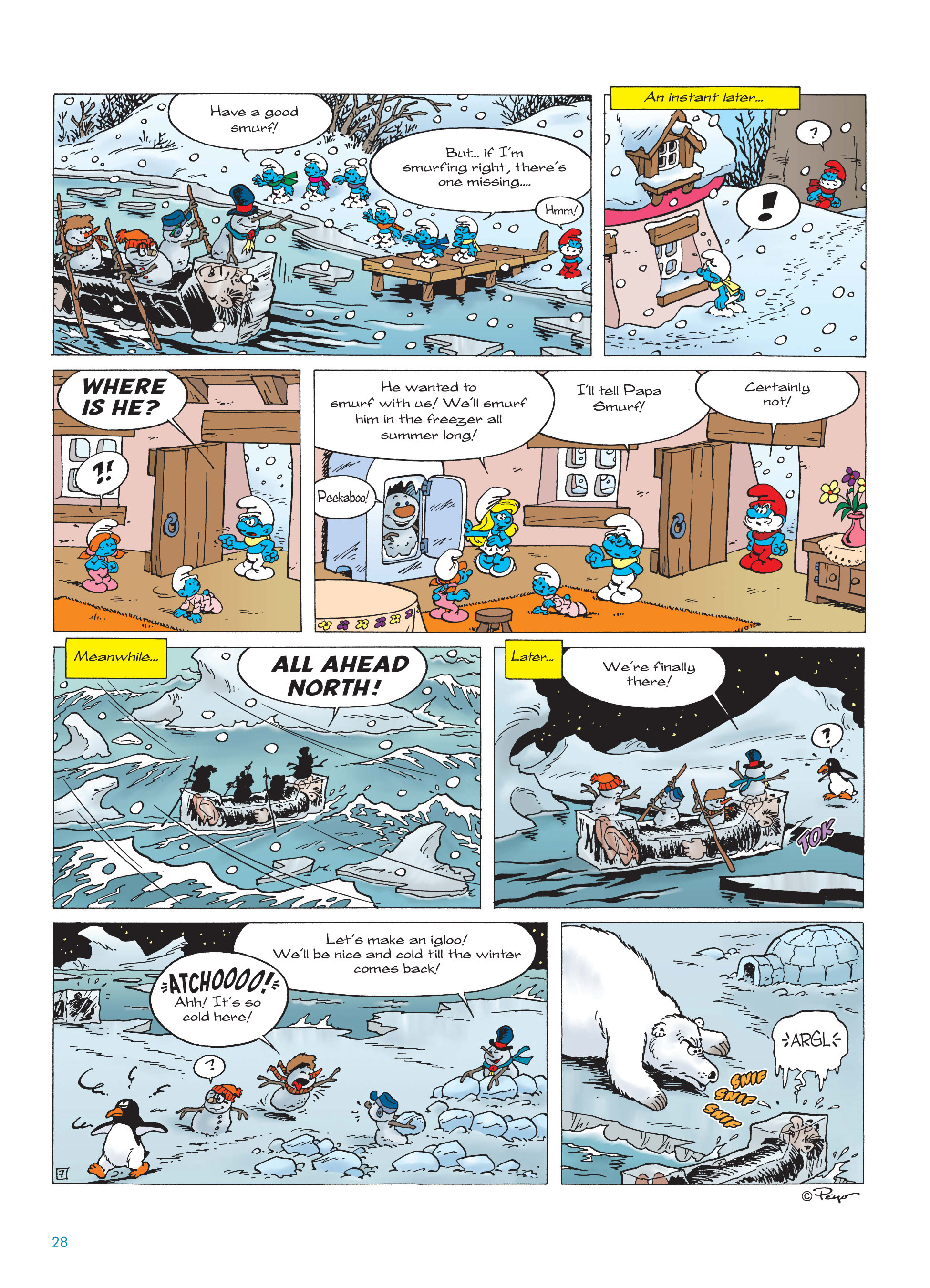 Read online The Smurfs Christmas comic -  Issue # Full - 28