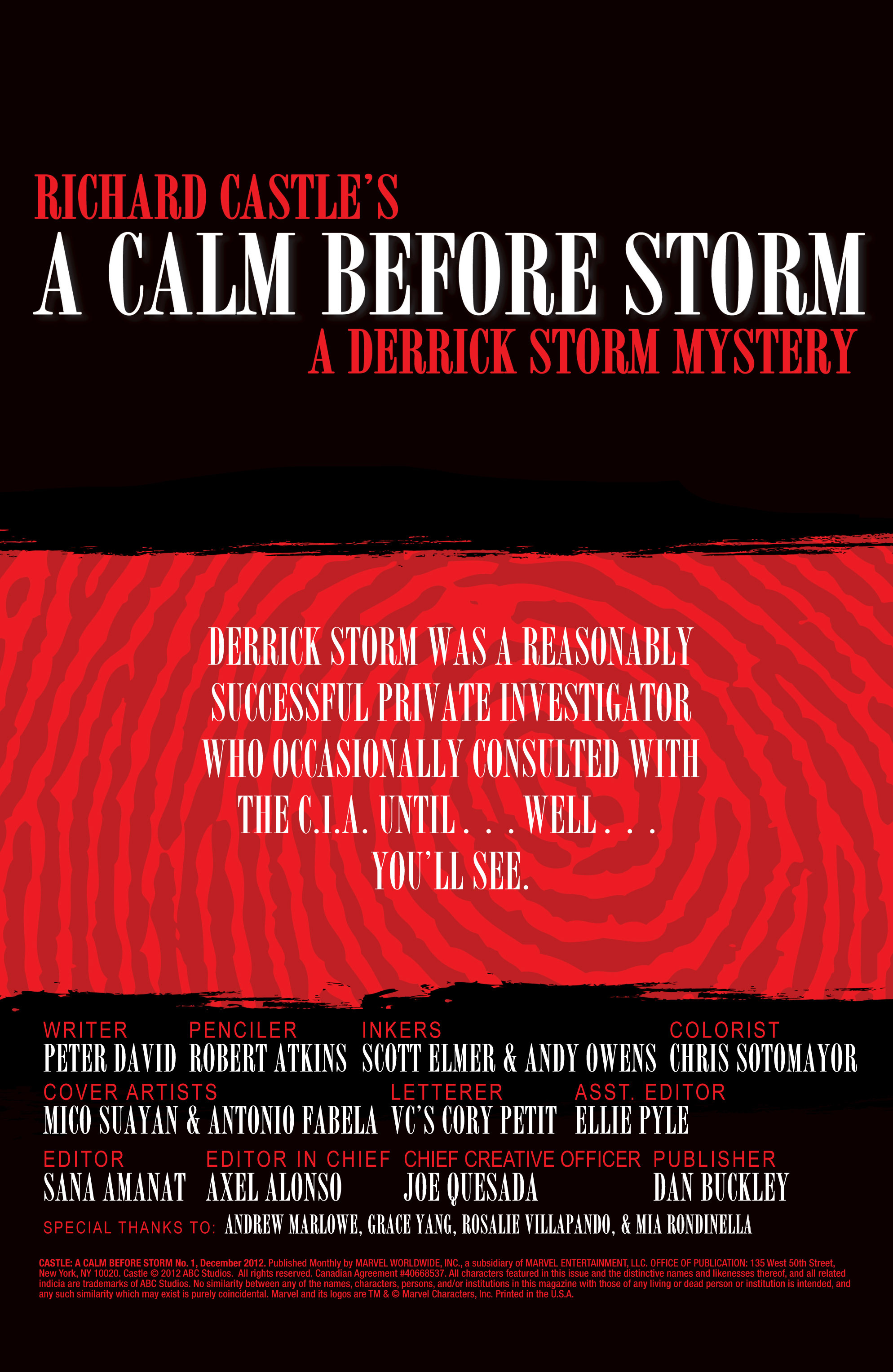 Read online Castle: A Calm Before Storm comic -  Issue # _TPB - 4