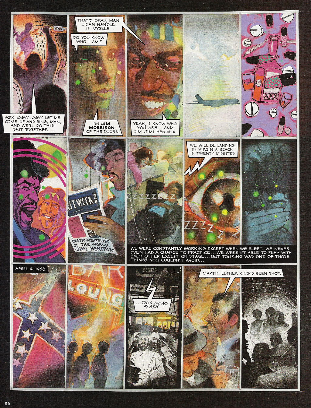 Read online Voodoo Child - The Illustrated Legend of Jimi Hendrix comic -  Issue # TPB - 89